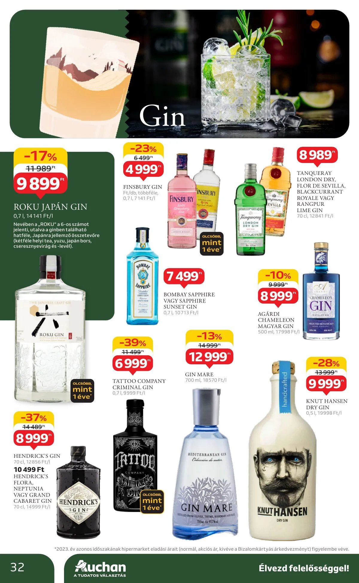 Auchan akciós újság Hipermarket Bor 10.03–10.22 – 32. oldal