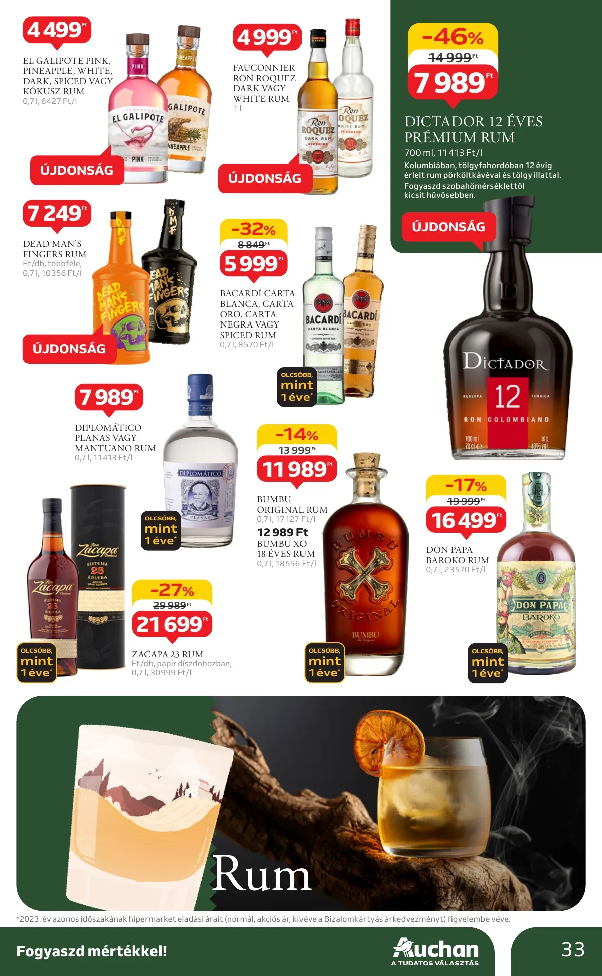 Auchan akciós újság Hipermarket Bor 10.03–10.22 – 33. oldal