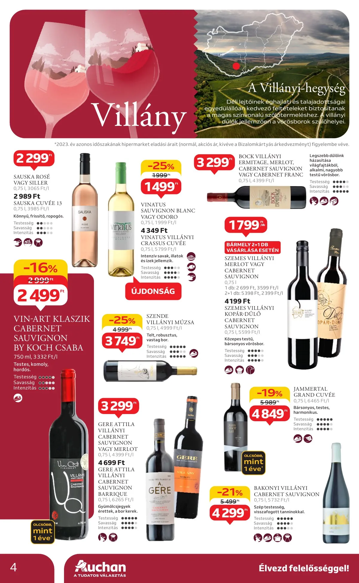 Auchan akciós újság Hipermarket Bor 10.03–10.22 – 4. oldal