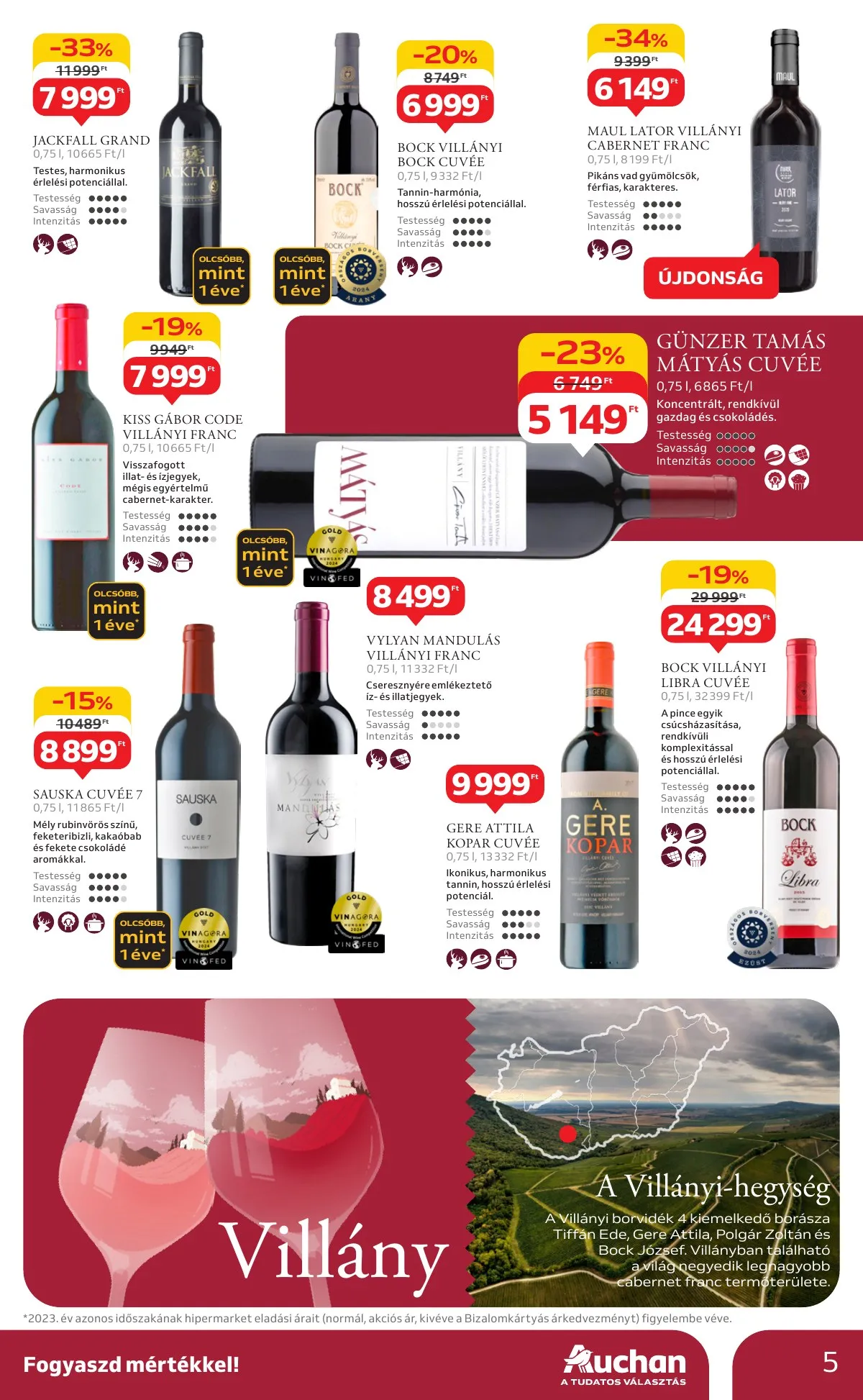Auchan akciós újság Hipermarket Bor 10.03–10.22 – 5. oldal