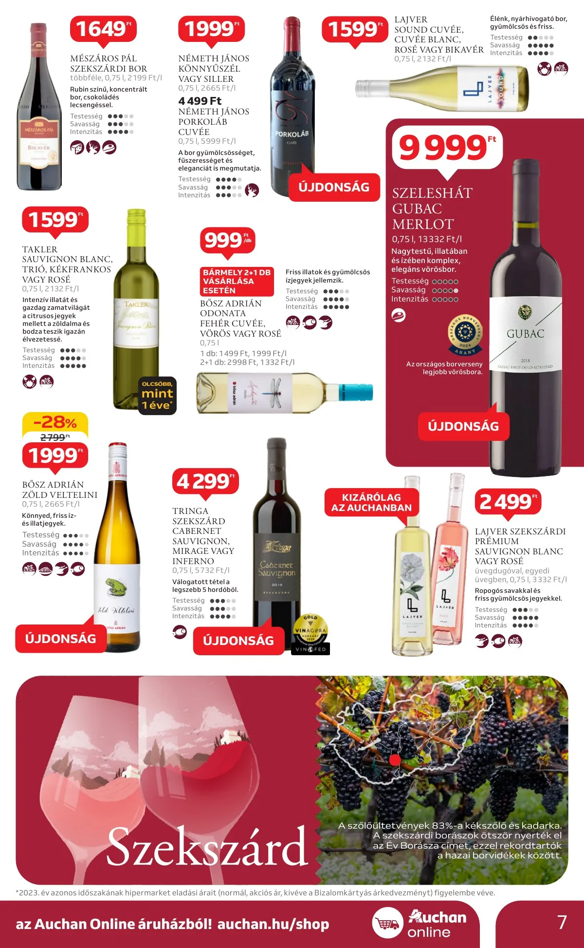 Auchan akciós újság Hipermarket Bor 10.03–10.22 – 7. oldal