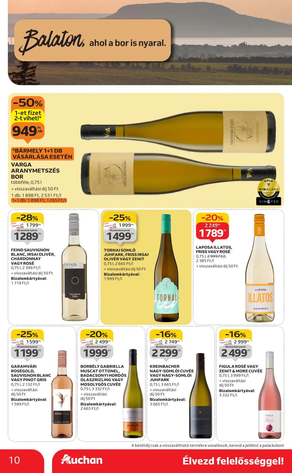 Auchan akciós újság Hipermarket Bor 10.02–10.22 – 10. oldal
