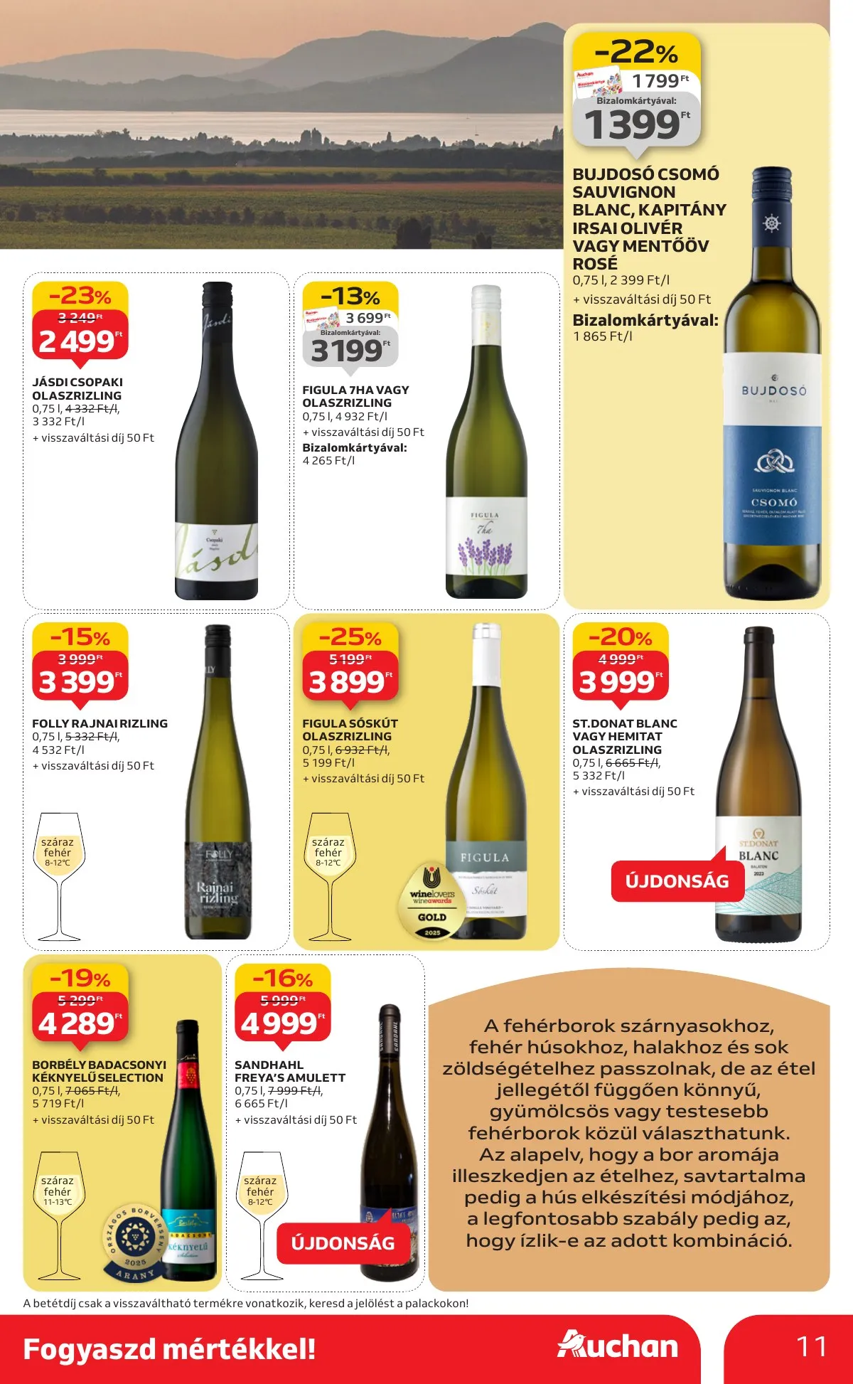 Auchan akciós újság Hipermarket Bor 10.02–10.22 – 11. oldal