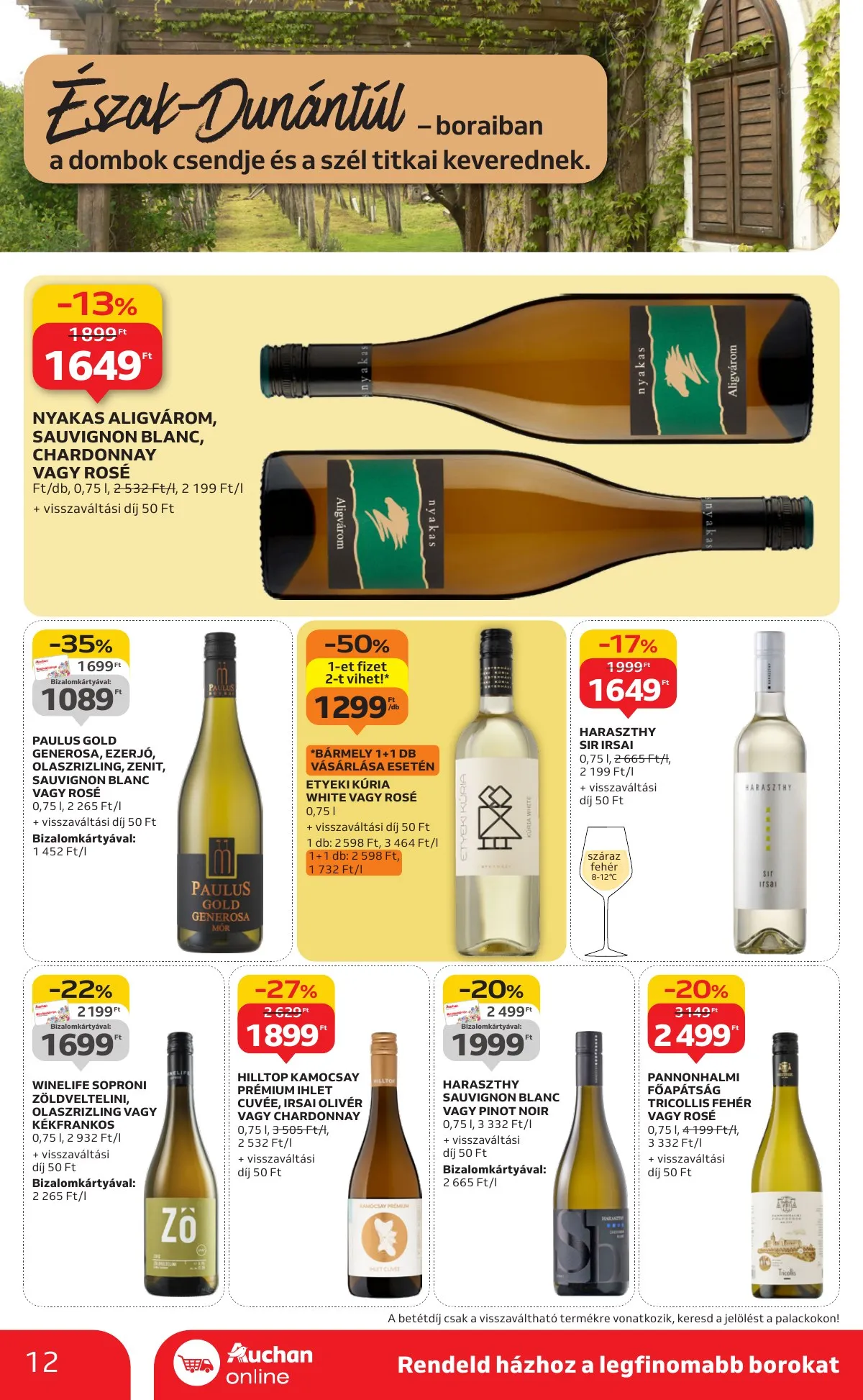 Auchan akciós újság Hipermarket Bor 10.02–10.22 – 12. oldal