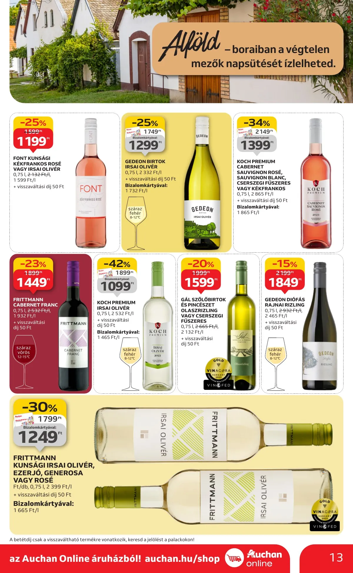 Auchan akciós újság Hipermarket Bor 10.02–10.22 – 13. oldal