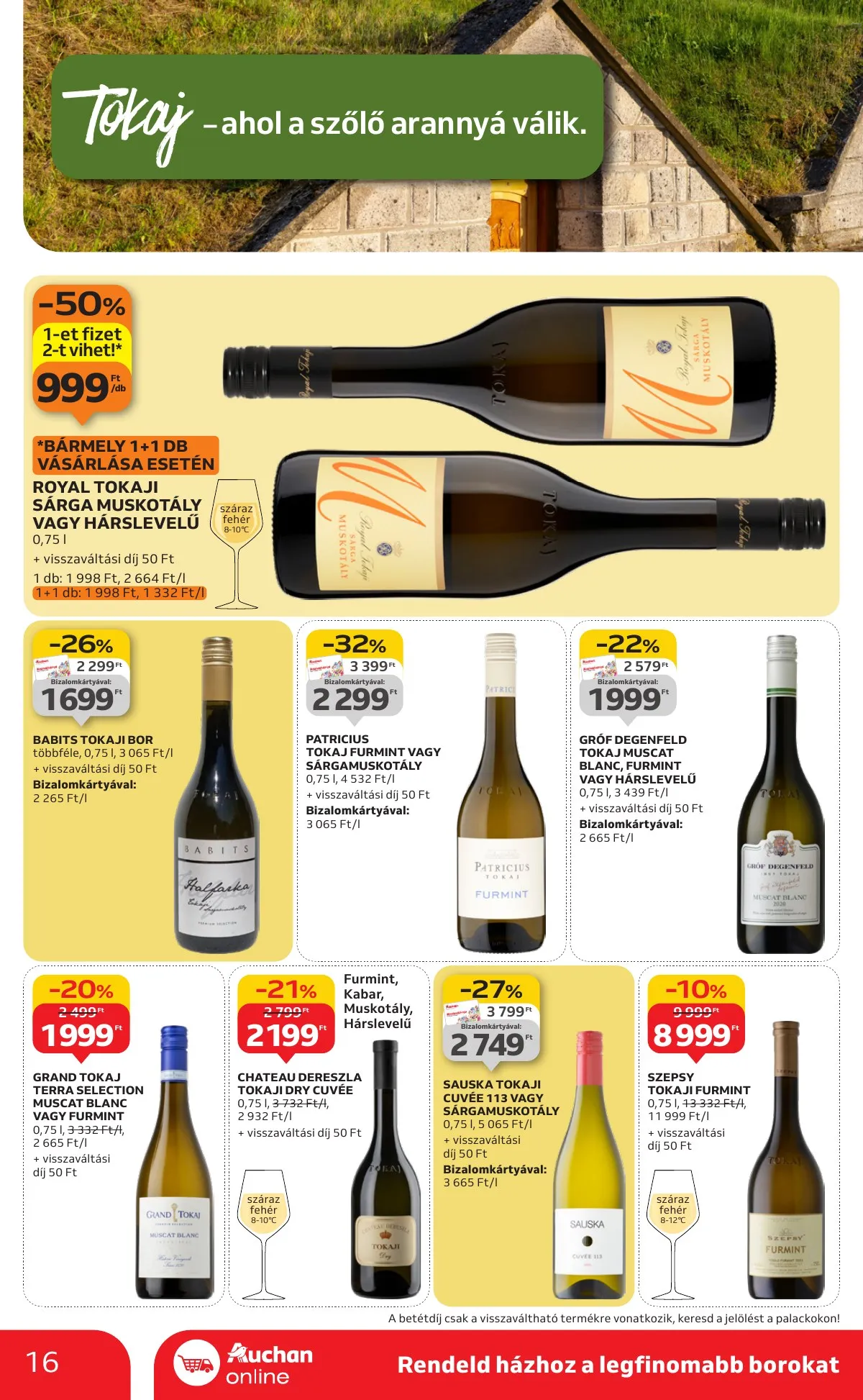 Auchan akciós újság Hipermarket Bor 10.02–10.22 – 16. oldal