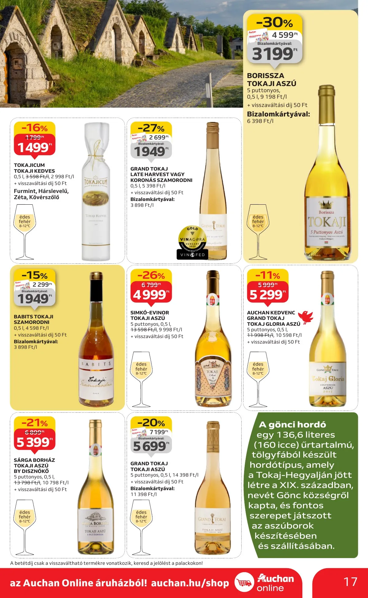 Auchan akciós újság Hipermarket Bor 10.02–10.22 – 17. oldal