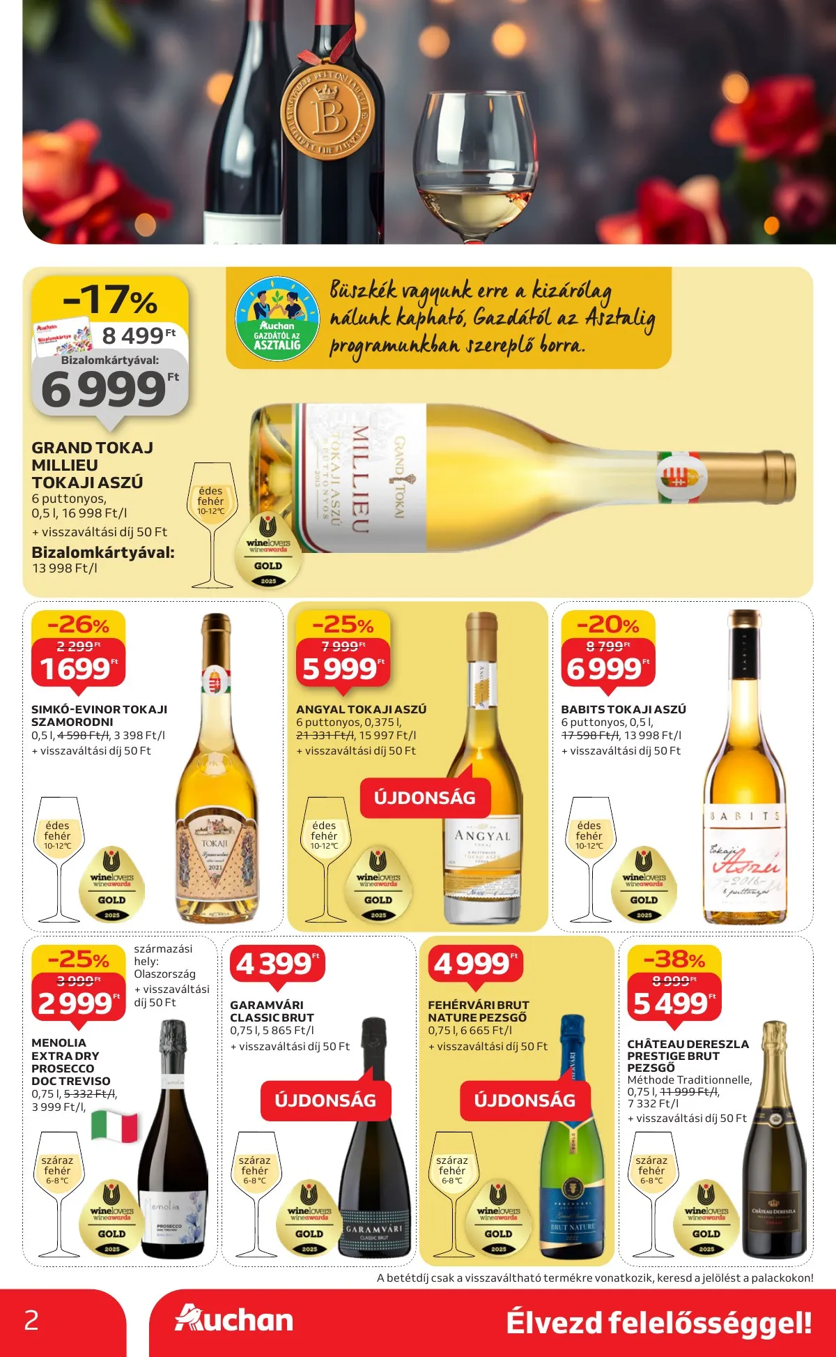 Auchan akciós újság Hipermarket Bor 10.02–10.22 – 2. oldal