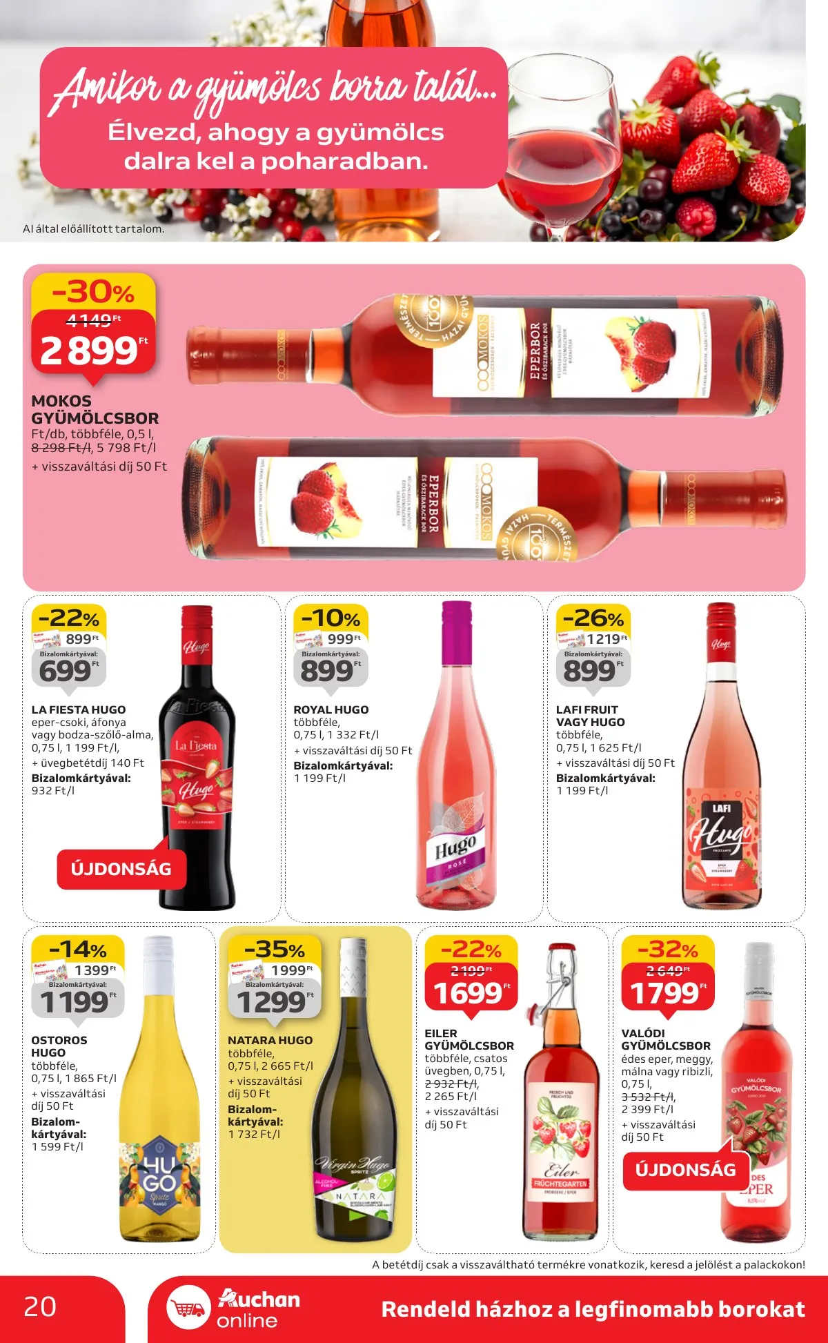 Auchan akciós újság Hipermarket Bor 10.02–10.22 – 20. oldal
