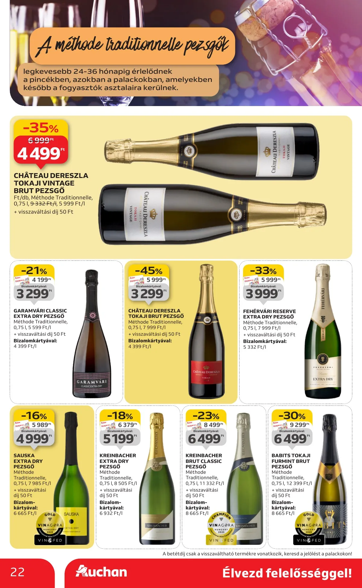 Auchan akciós újság Hipermarket Bor 10.02–10.22 – 22. oldal