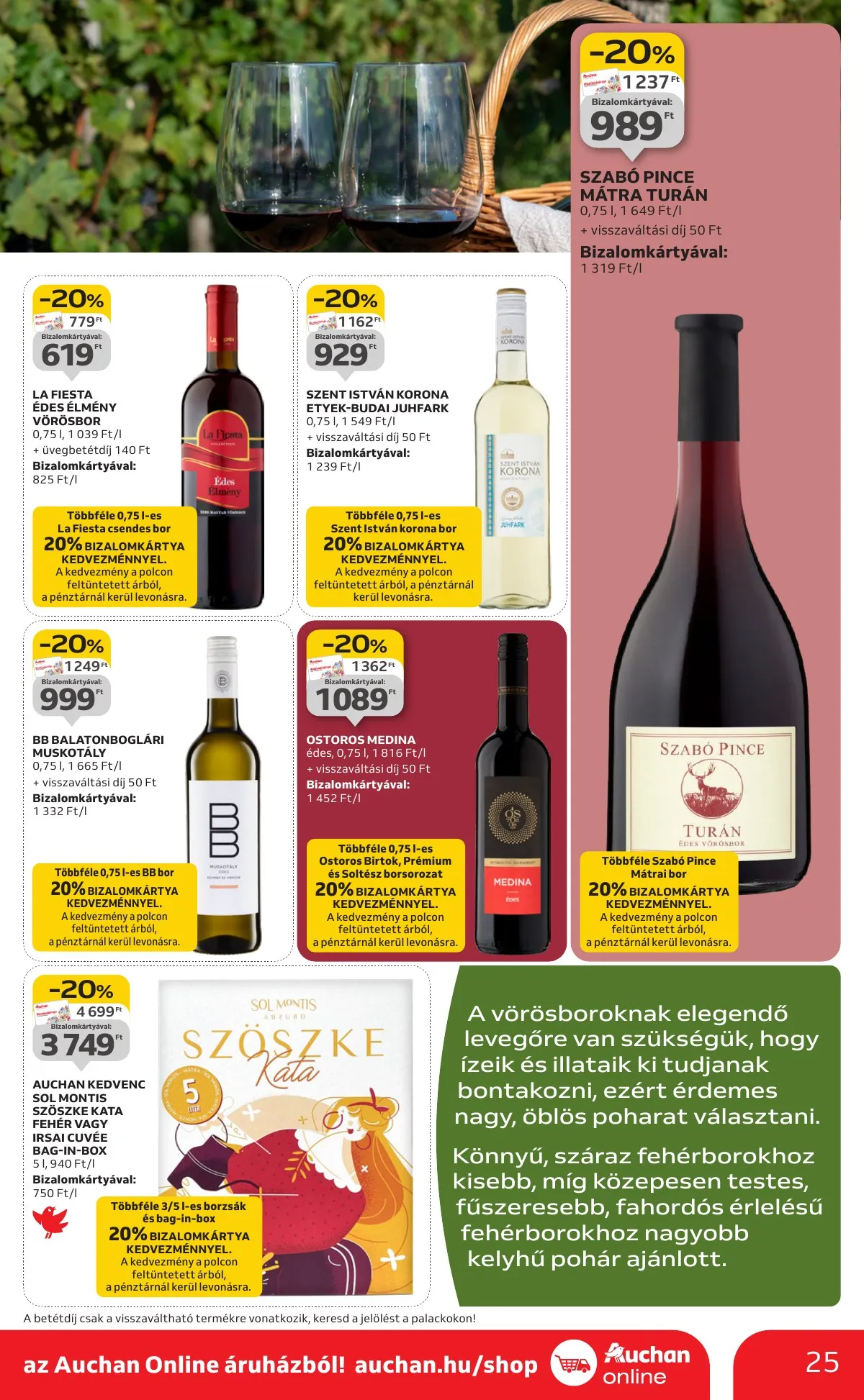 Auchan akciós újság Hipermarket Bor 10.02–10.22 – 25. oldal