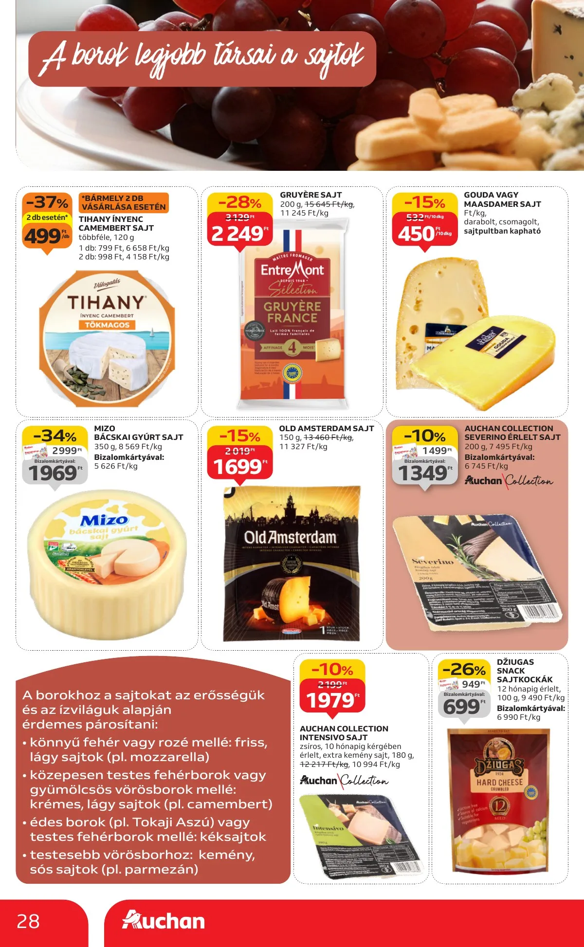 Auchan akciós újság Hipermarket Bor 10.02–10.22 – 28. oldal