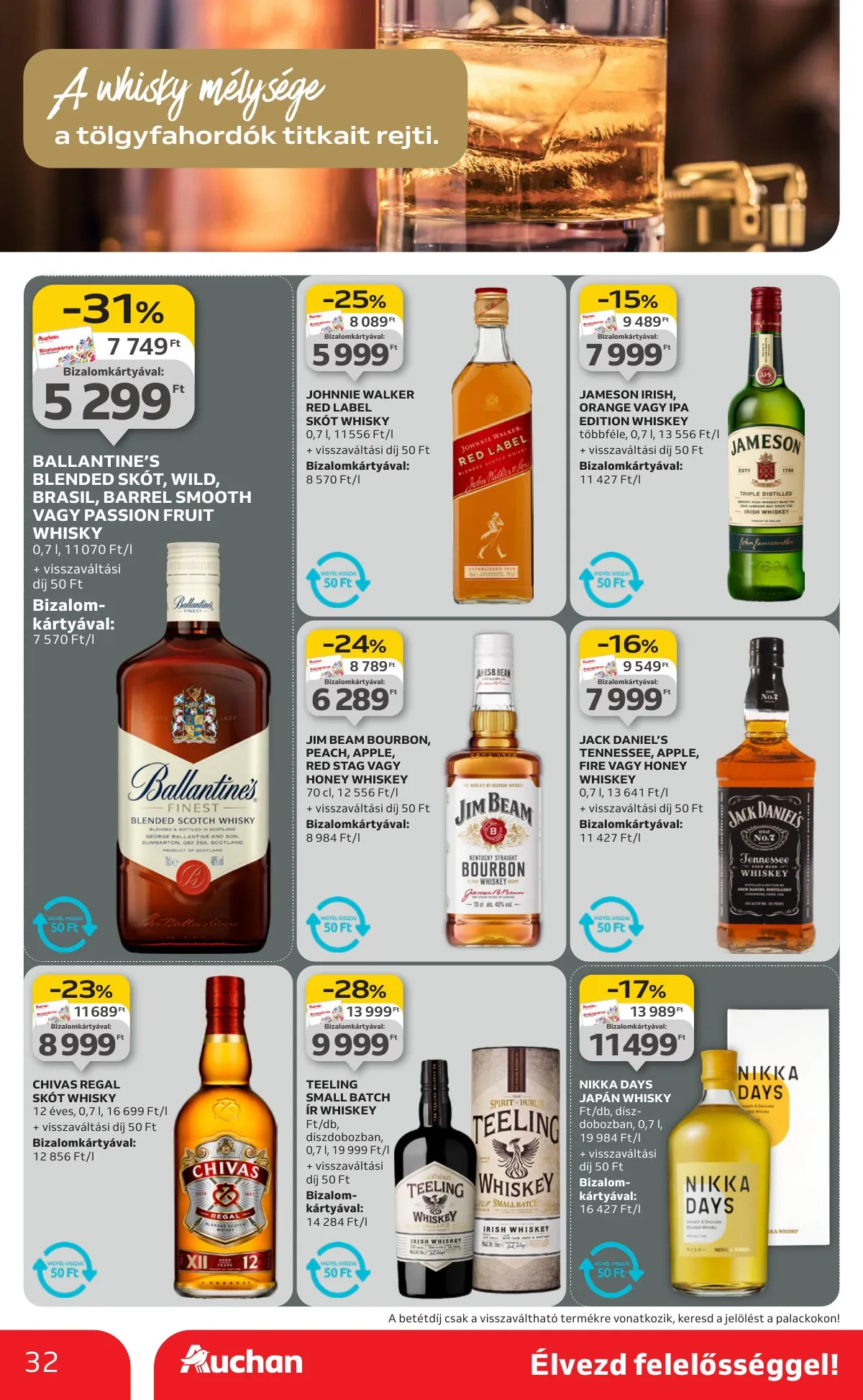 Auchan akciós újság Hipermarket Bor 10.02–10.22 – 32. oldal