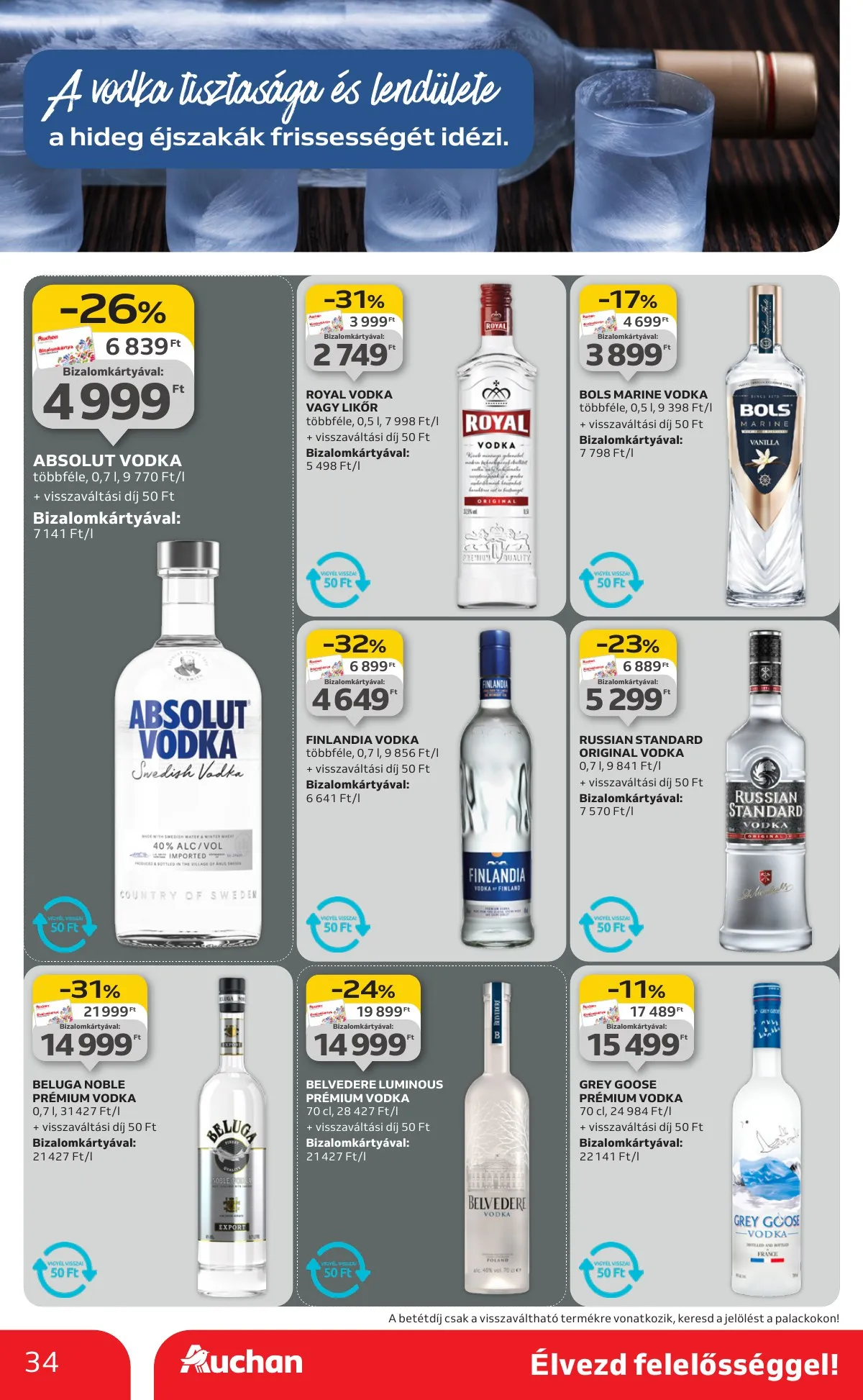 Auchan akciós újság Hipermarket Bor 10.02–10.22 – 34. oldal