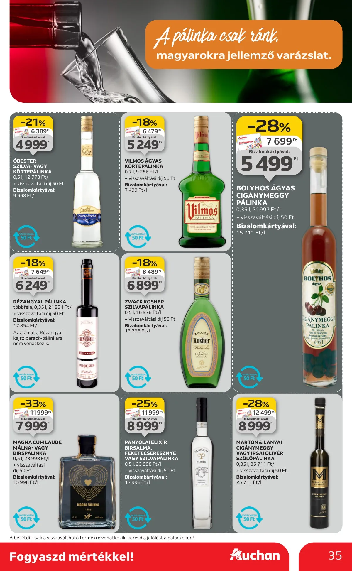 Auchan akciós újság Hipermarket Bor 10.02–10.22 – 35. oldal