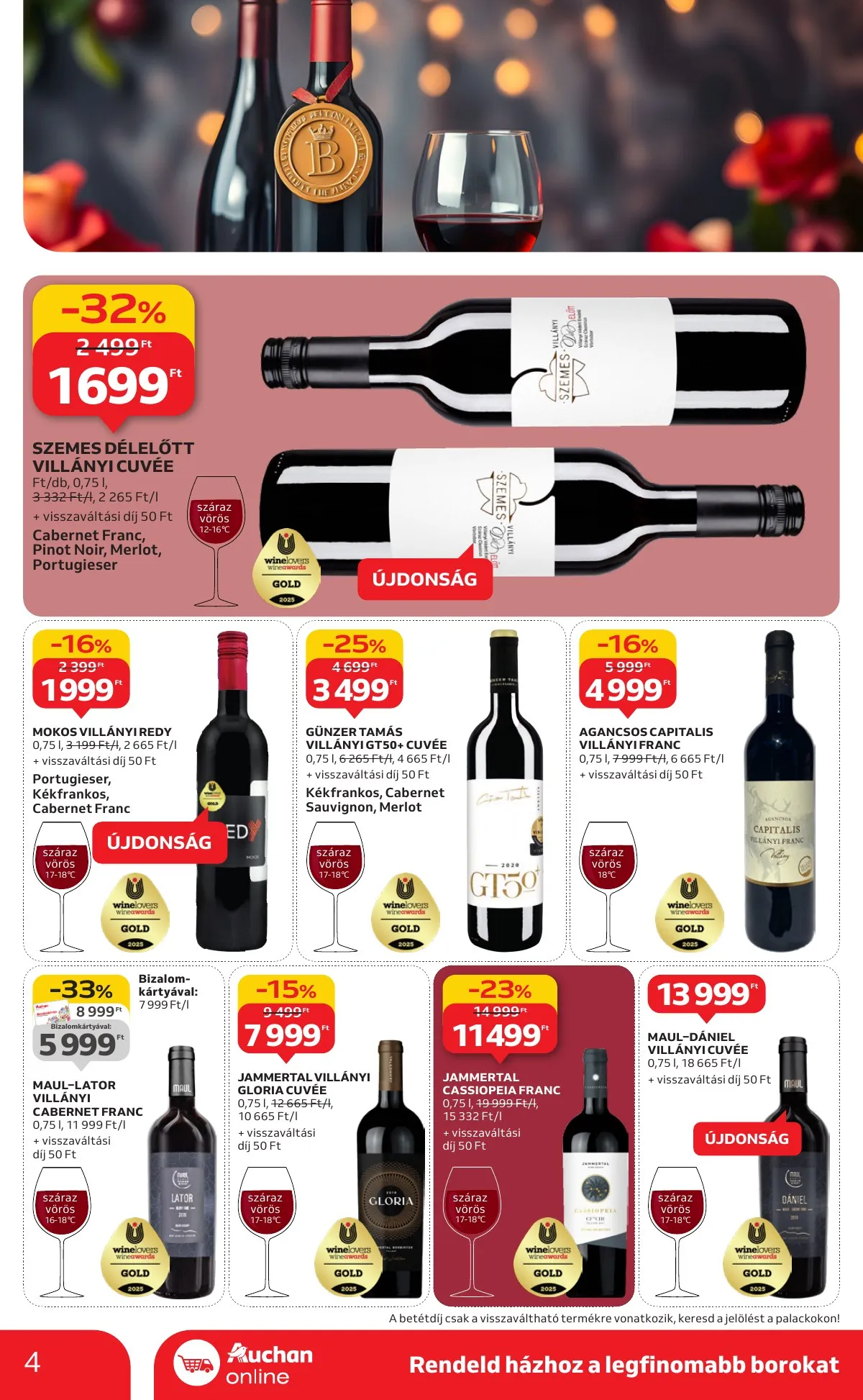 Auchan akciós újság Hipermarket Bor 10.02–10.22 – 4. oldal