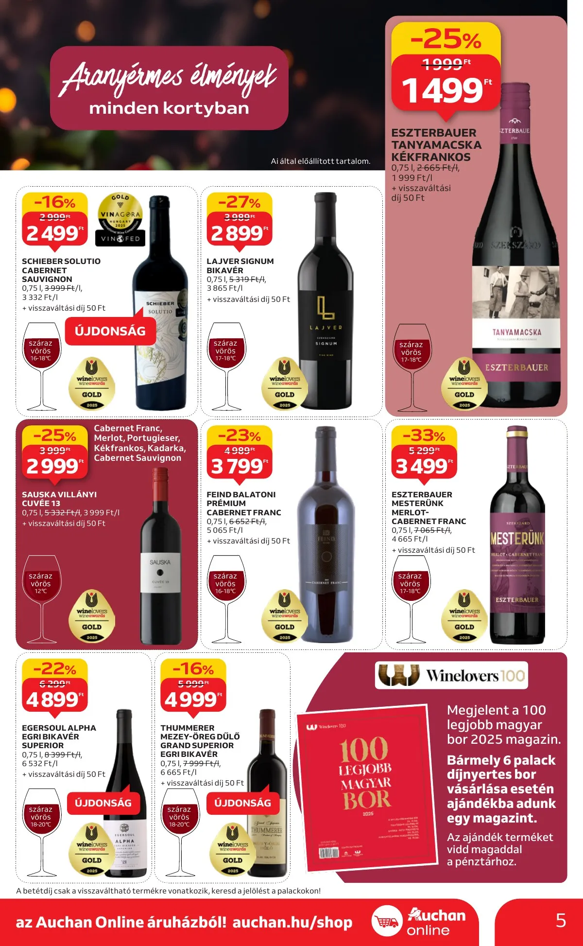 Auchan akciós újság Hipermarket Bor 10.02–10.22 – 5. oldal