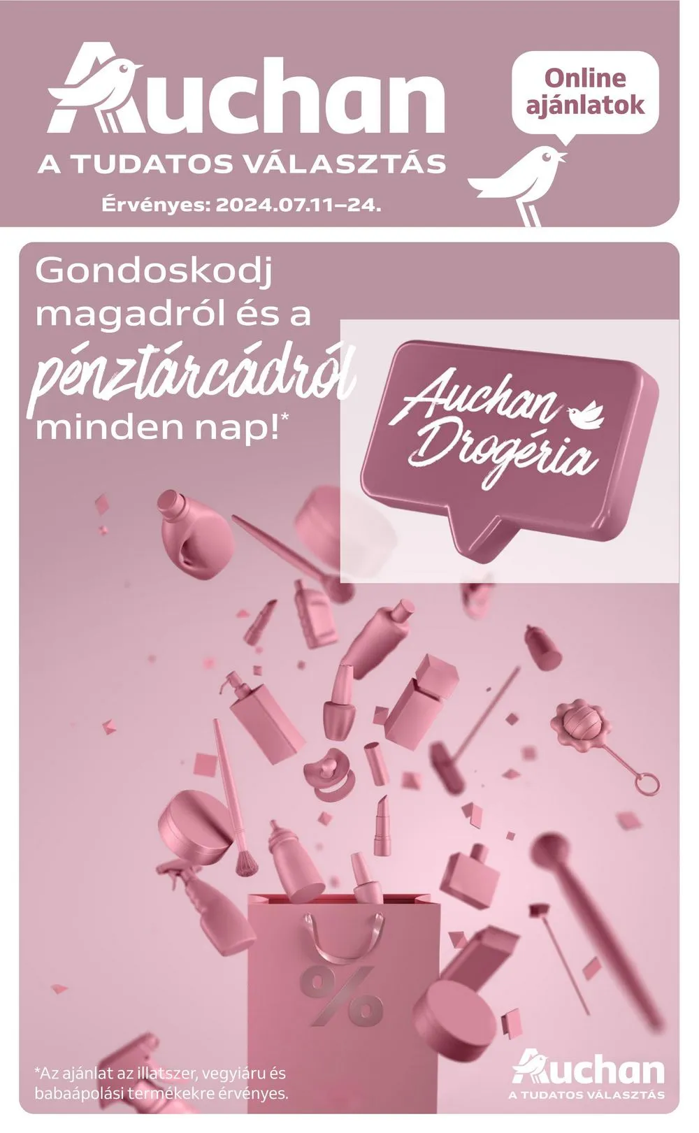 Auchan akciós újság Hipermarket drogéria 07.11–07.24