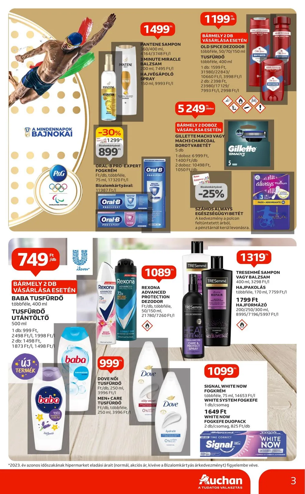 Auchan akciós újság Hipermarket drogéria 07.11–07.24 – 3. oldal