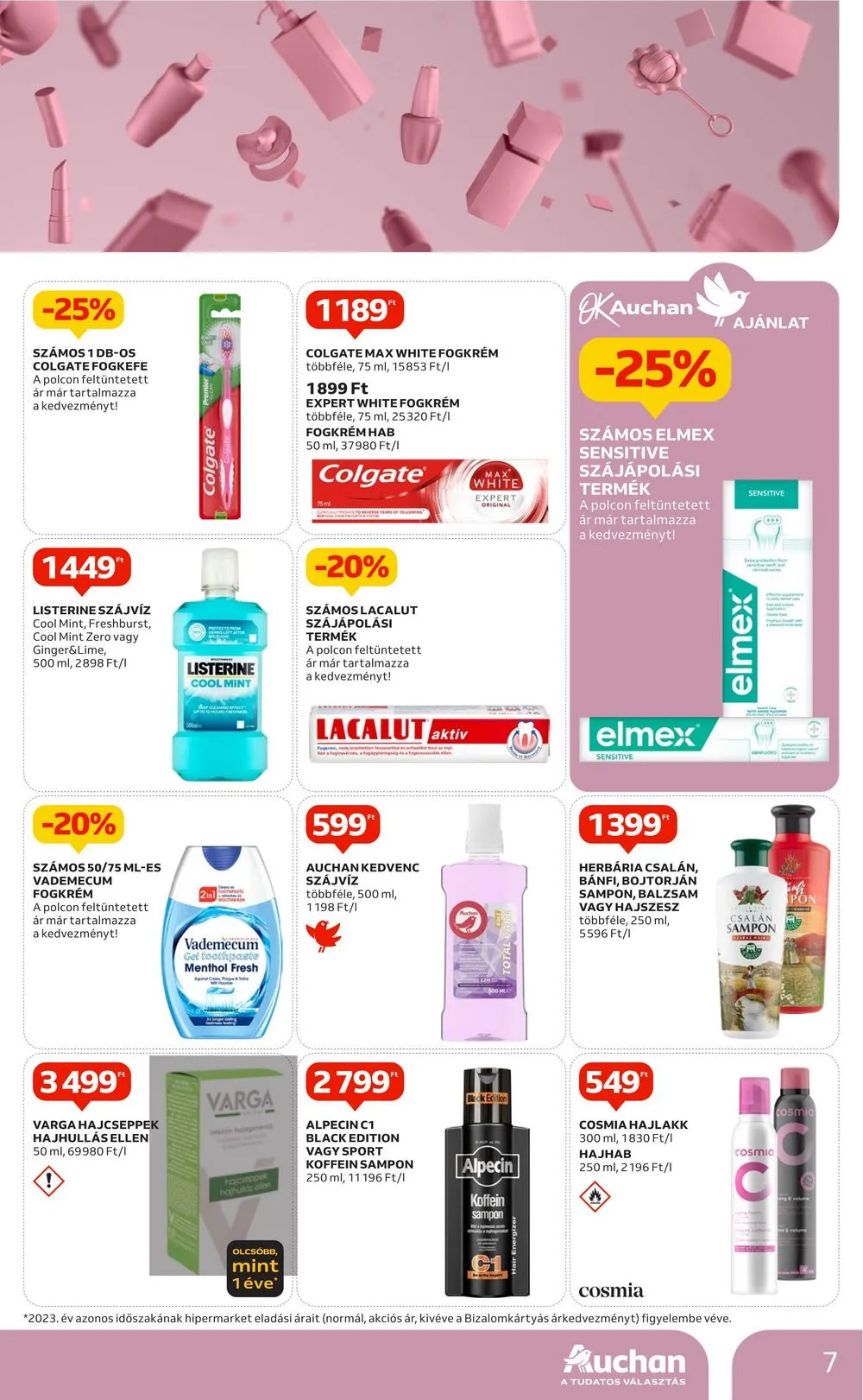 Auchan akciós újság Hipermarket drogéria 07.11–07.24 – 7. oldal