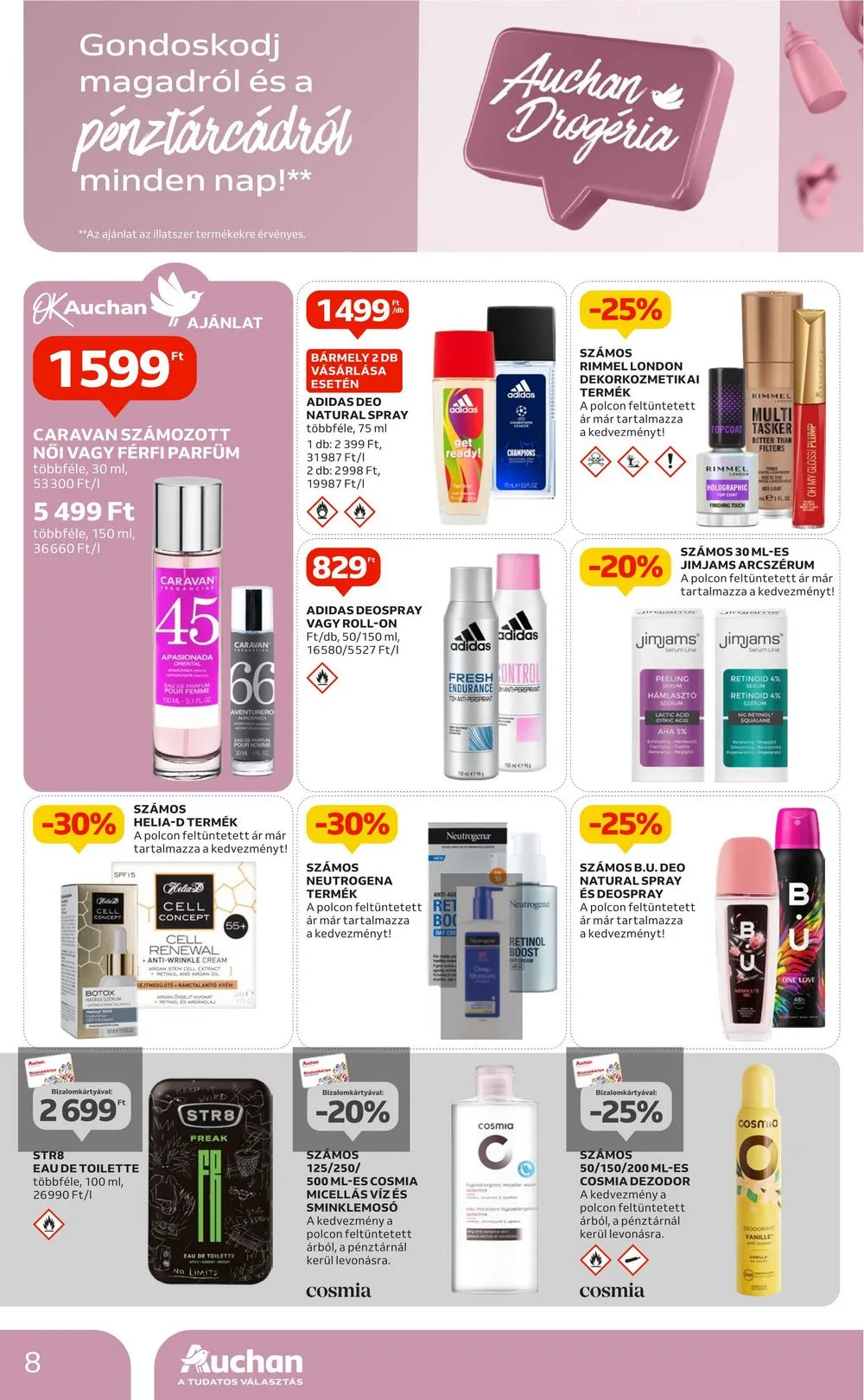 Auchan akciós újság Hipermarket drogéria 07.11–07.24 – 8. oldal