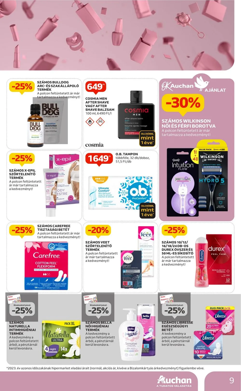 Auchan akciós újság Hipermarket drogéria 07.11–07.24 – 9. oldal
