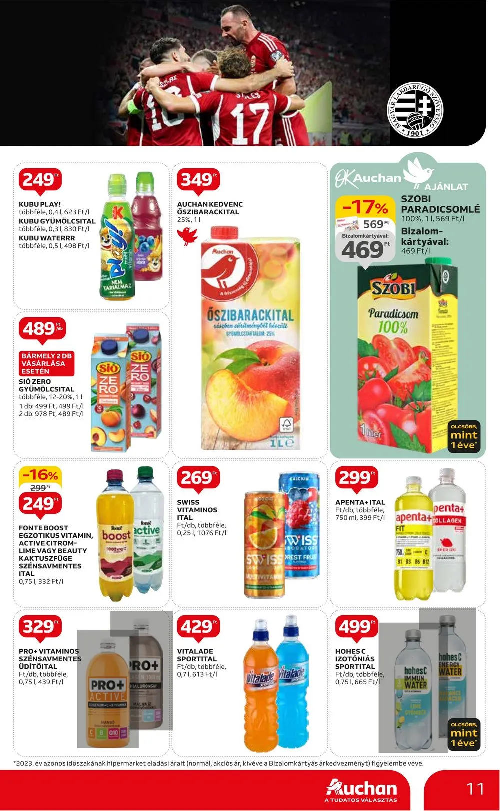 Auchan akciós újság Hipermarket EB 06.13–06.26 – 11. oldal