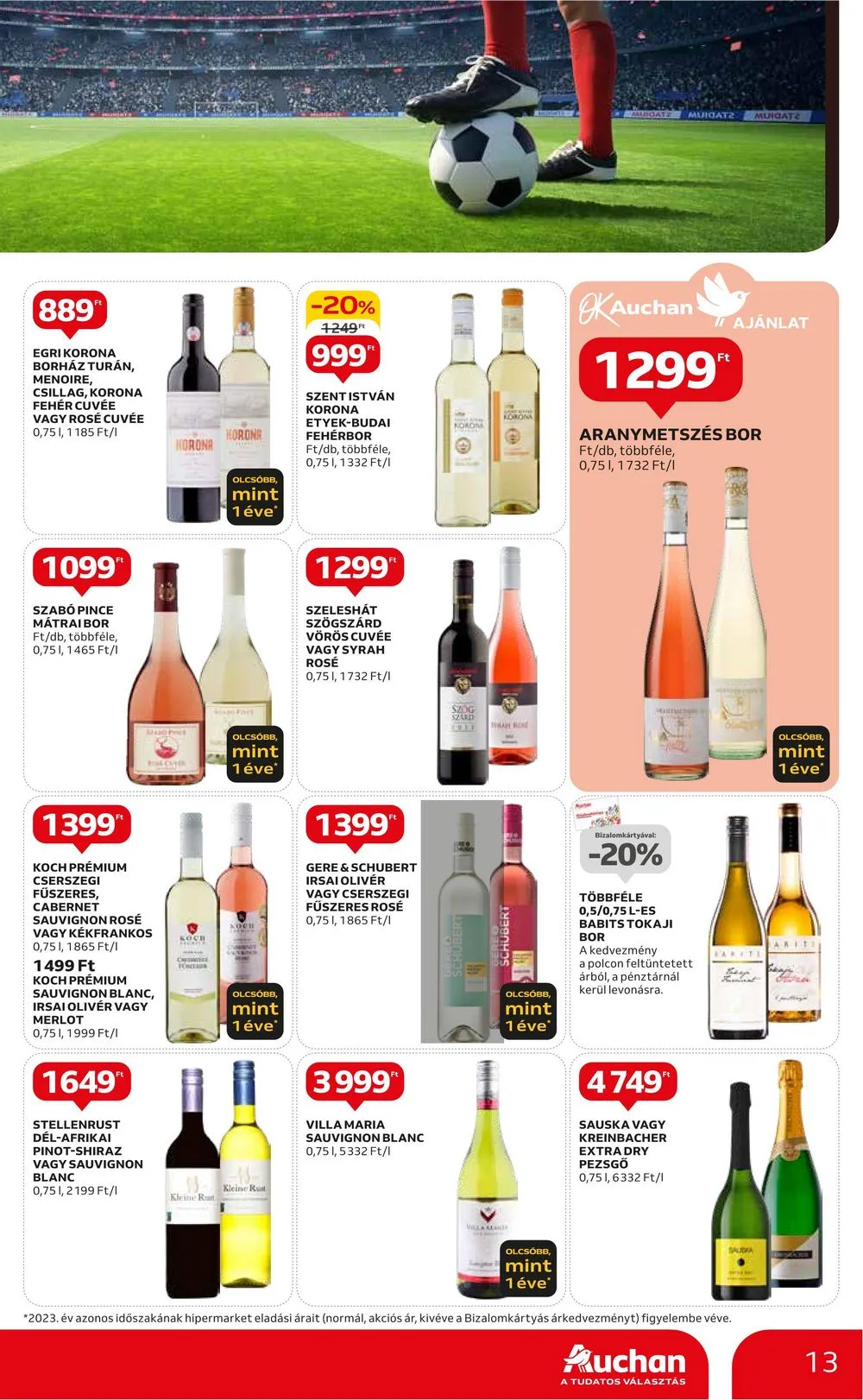Auchan akciós újság Hipermarket EB 06.13–06.26 – 13. oldal
