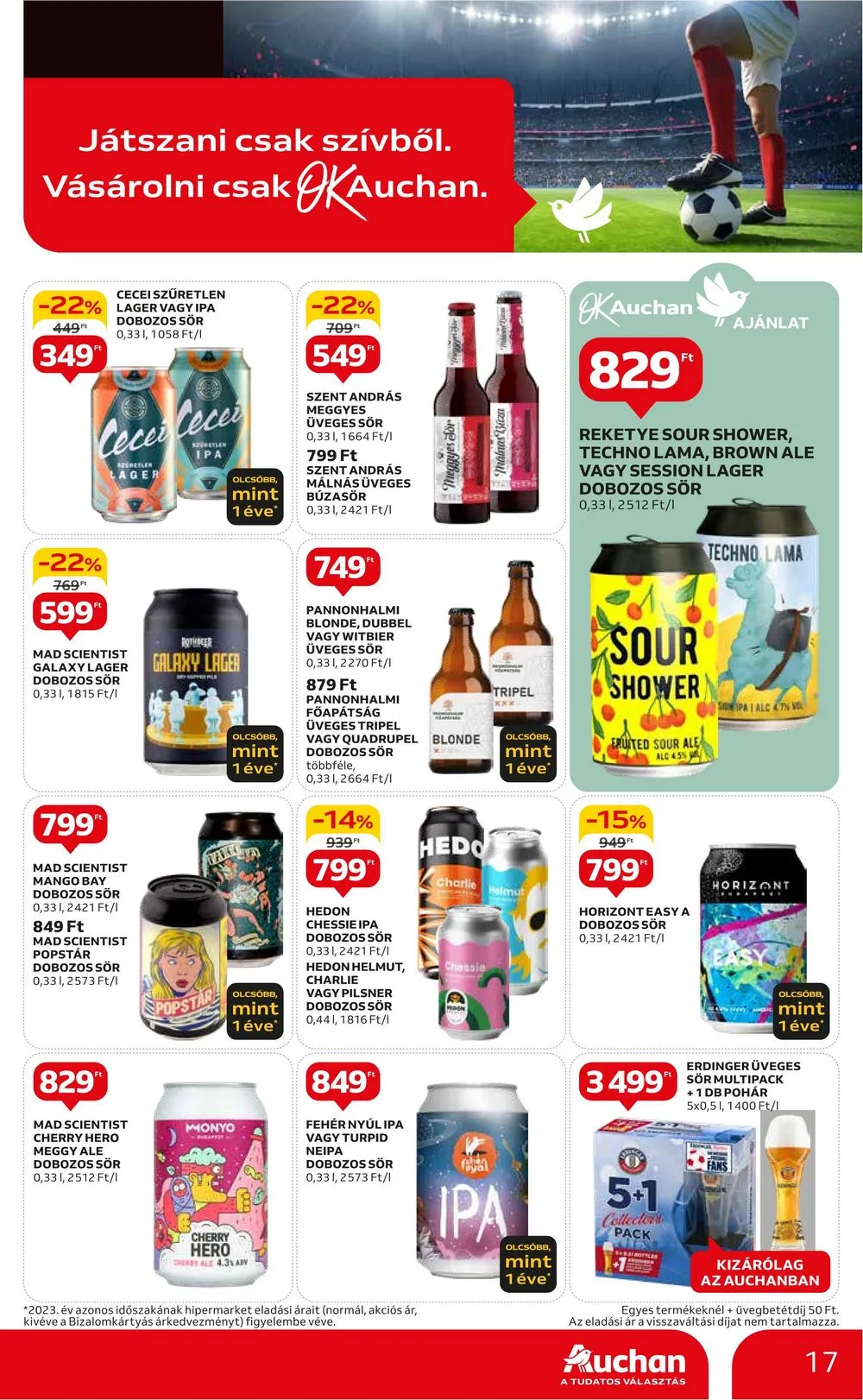 Auchan akciós újság Hipermarket EB 06.13–06.26 – 17. oldal