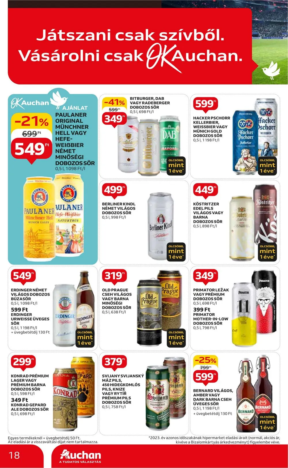 Auchan akciós újság Hipermarket EB 06.13–06.26 – 18. oldal