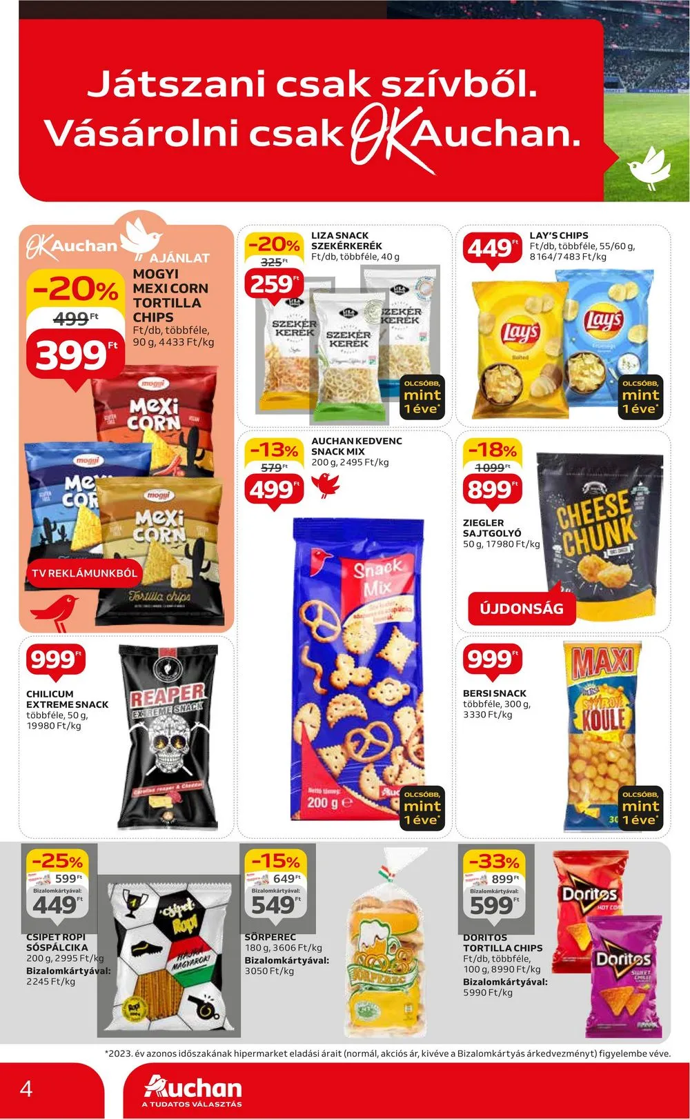 Auchan akciós újság Hipermarket EB 06.13–06.26 – 4. oldal