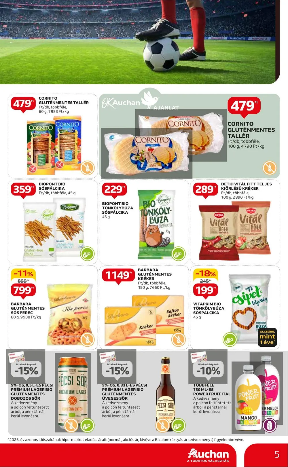 Auchan akciós újság Hipermarket EB 06.13–06.26 – 5. oldal