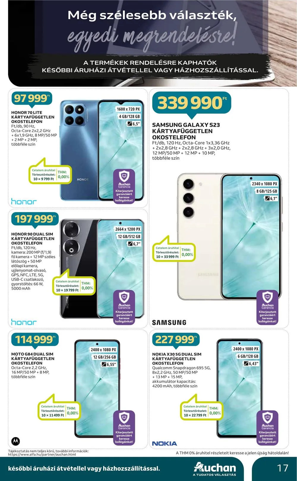 Auchan akciós újság Hipermarket elektonikai 12.07–12.24 – 17. oldal