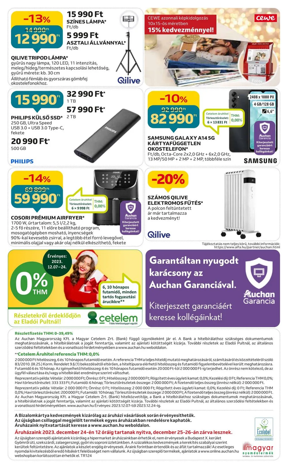 Auchan akciós újság Hipermarket elektonikai 12.07–12.24 – 20. oldal