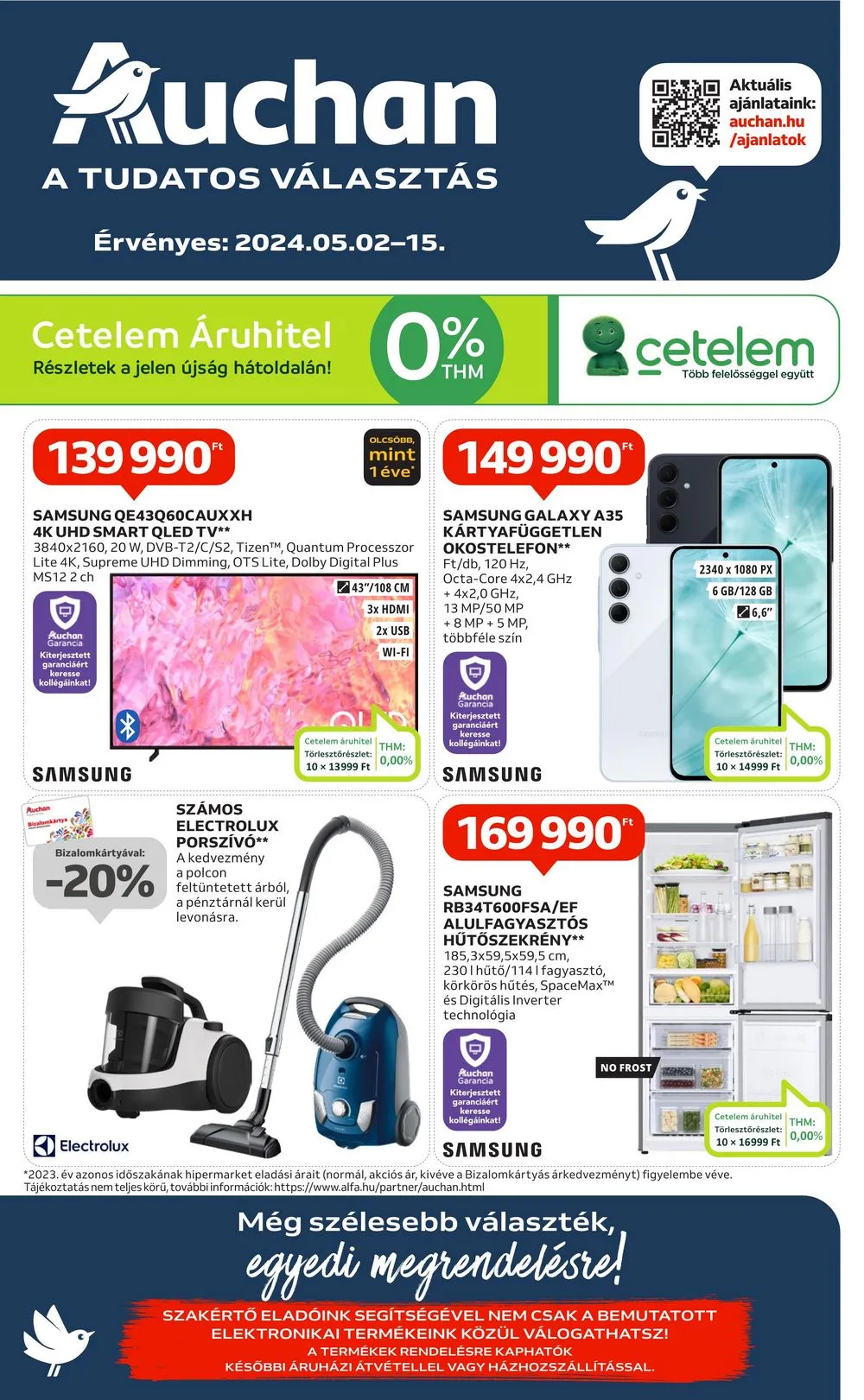 Auchan akciós újság Hipermarket Elektonikai 05.02–05.15
