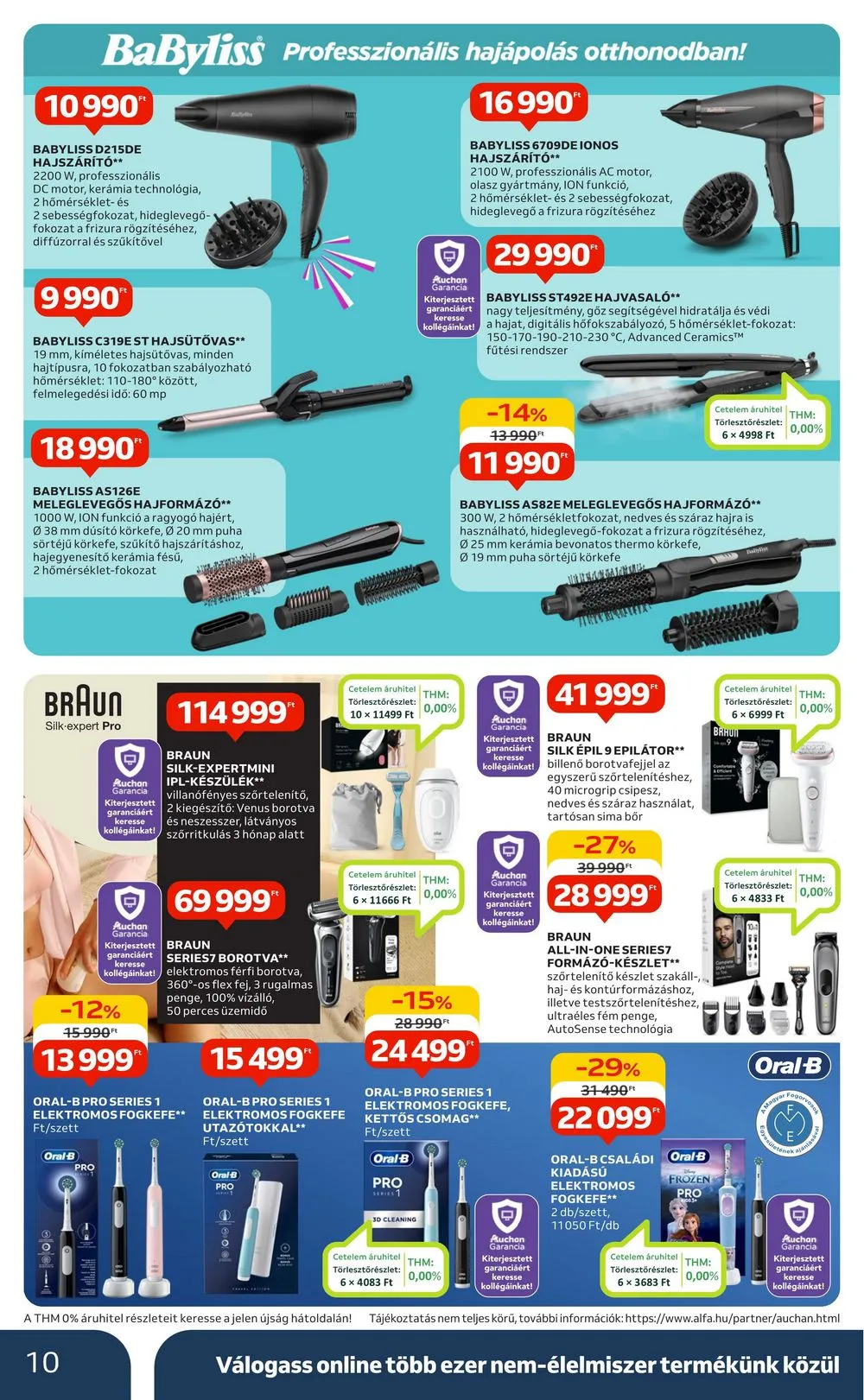 Auchan akciós újság Hipermarket Elektonikai 05.02–05.15 – 10. oldal