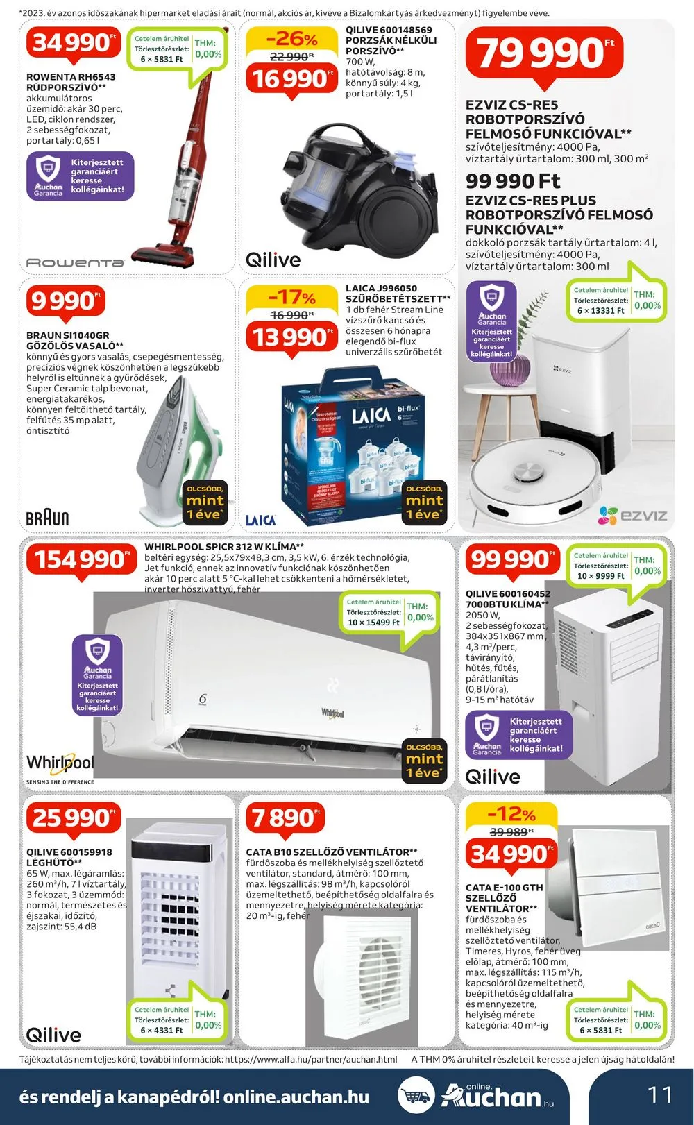Auchan akciós újság Hipermarket Elektonikai 05.02–05.15 – 11. oldal