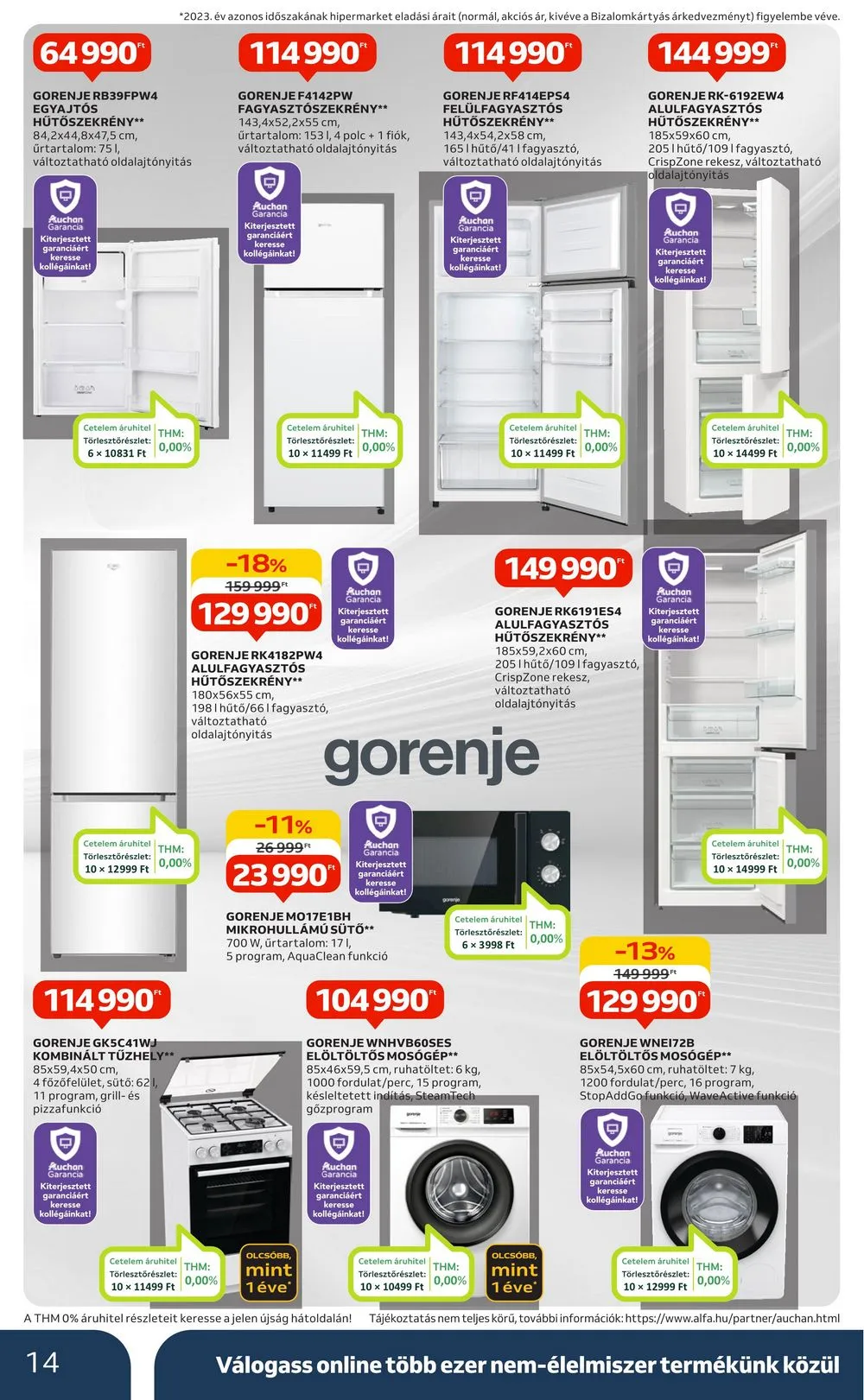 Auchan akciós újság Hipermarket Elektonikai 05.02–05.15 – 14. oldal