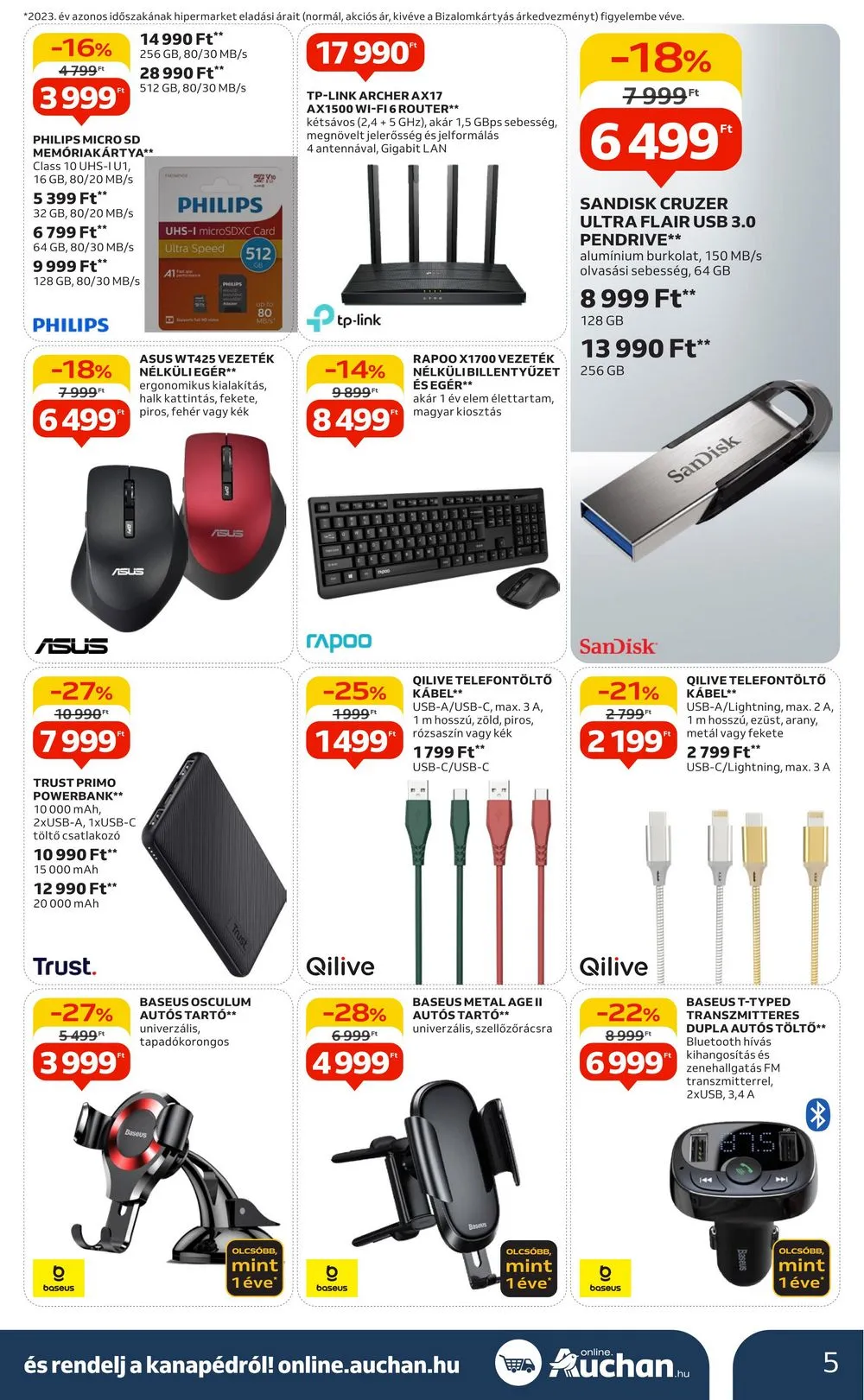 Auchan akciós újság Hipermarket Elektonikai 05.02–05.15 – 5. oldal
