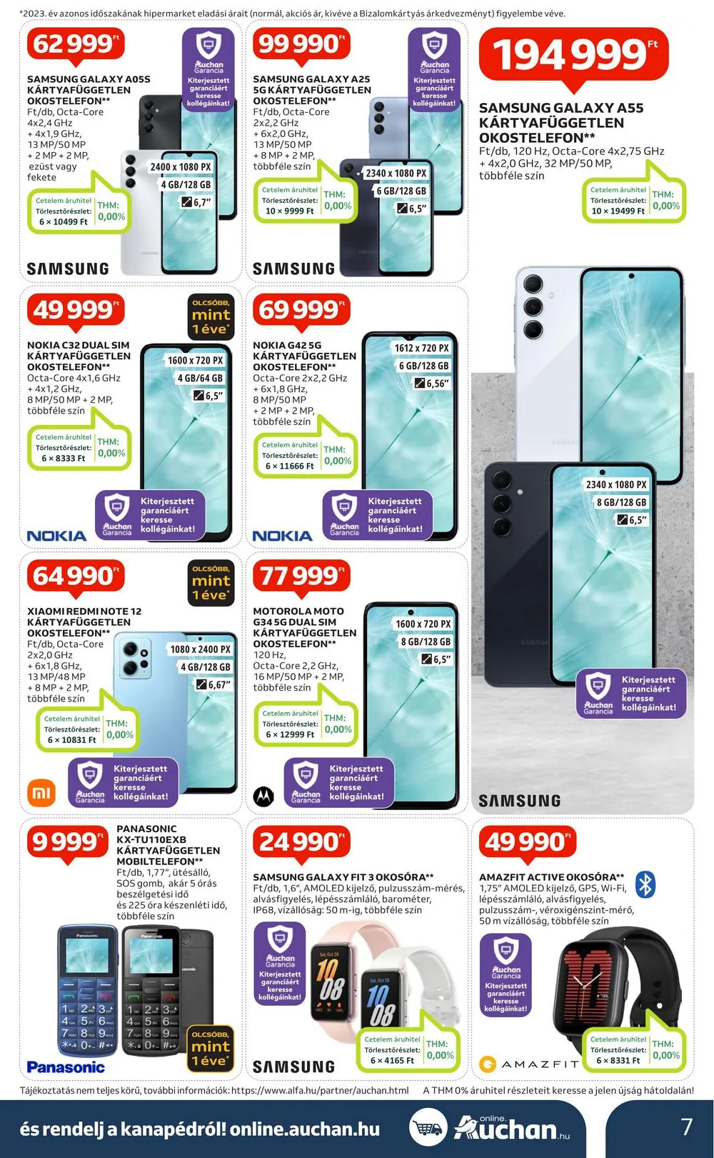 Auchan akciós újság Hipermarket Elektonikai 05.02–05.15 – 7. oldal