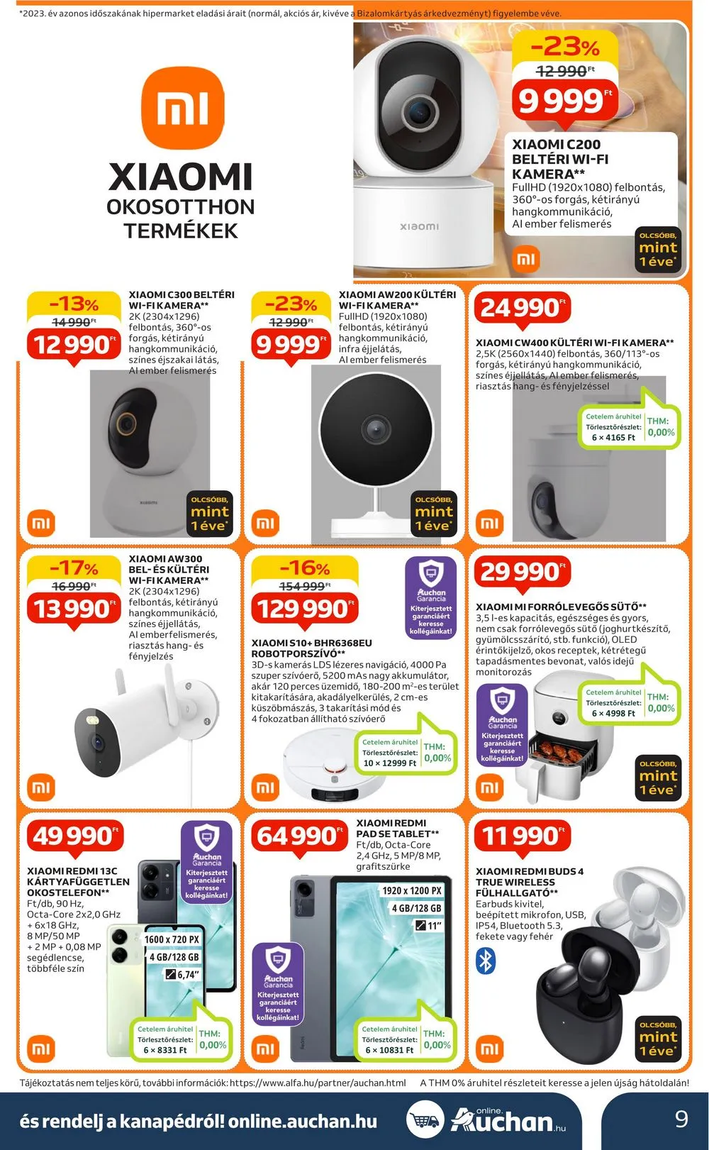 Auchan akciós újság Hipermarket Elektonikai 05.02–05.15 – 9. oldal