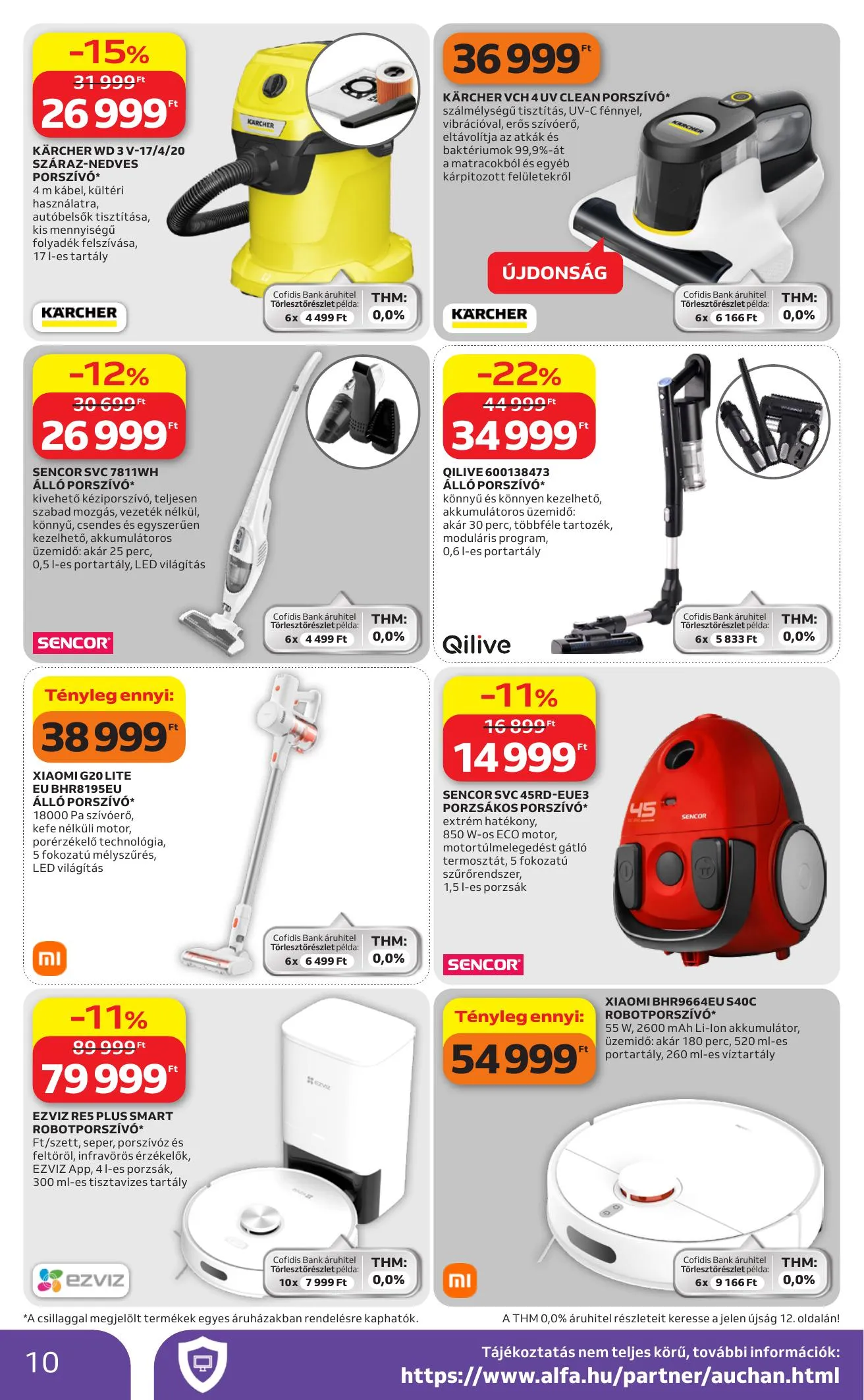 Auchan akciós újság Hipermarket Elektonikai 04.16–04.29 – 10. oldal