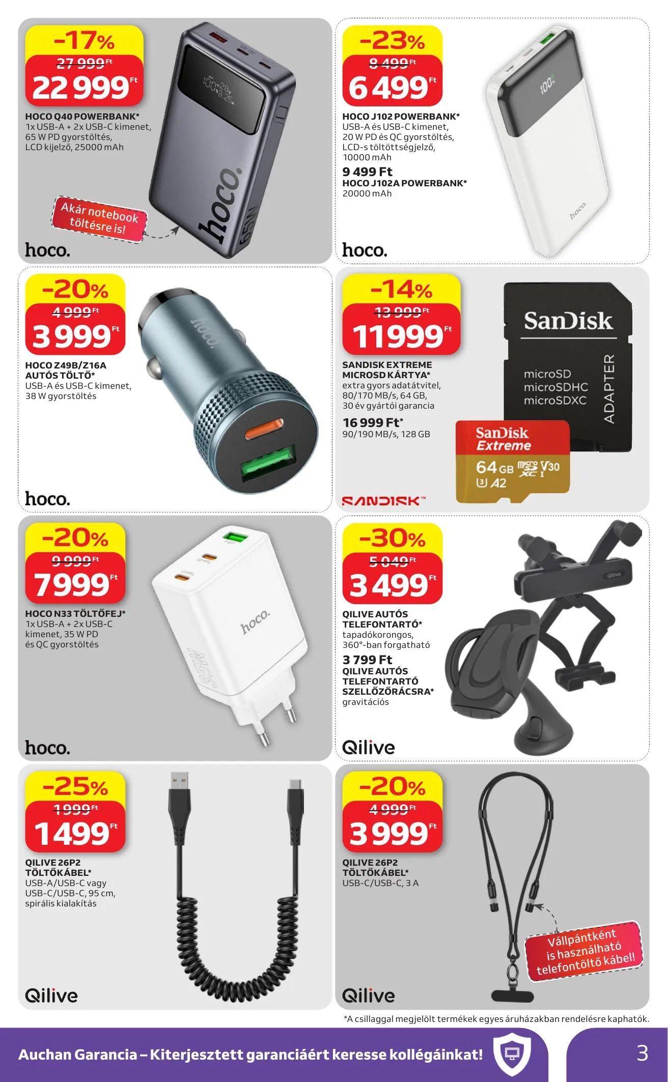 Auchan akciós újság Hipermarket Elektonikai 04.16–04.29 – 3. oldal