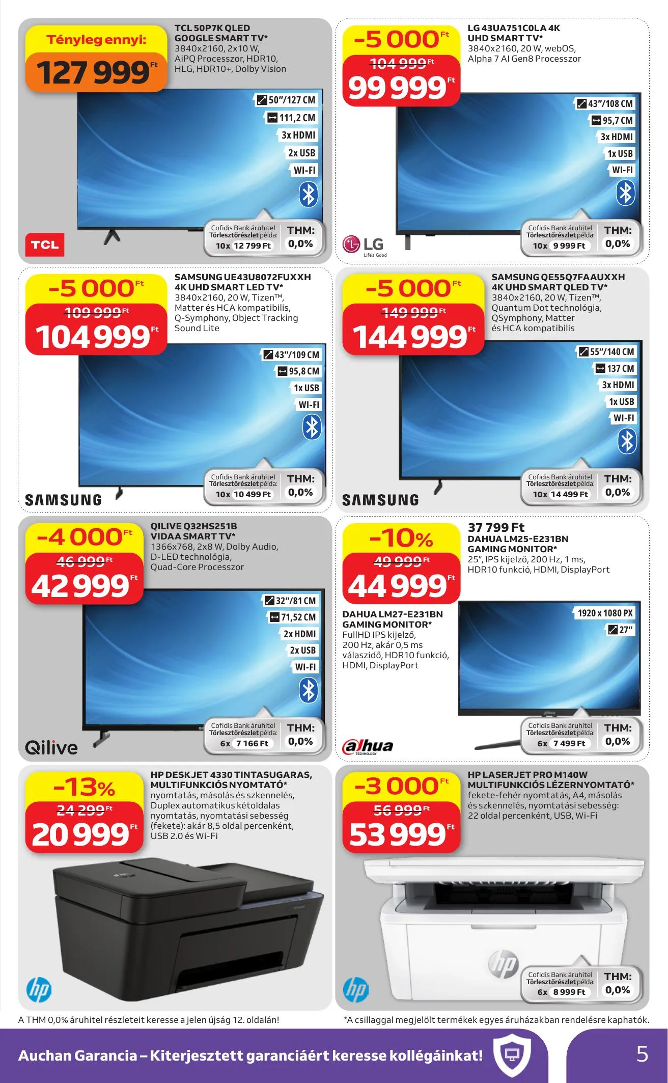 Auchan akciós újság Hipermarket Elektonikai 04.16–04.29 – 5. oldal