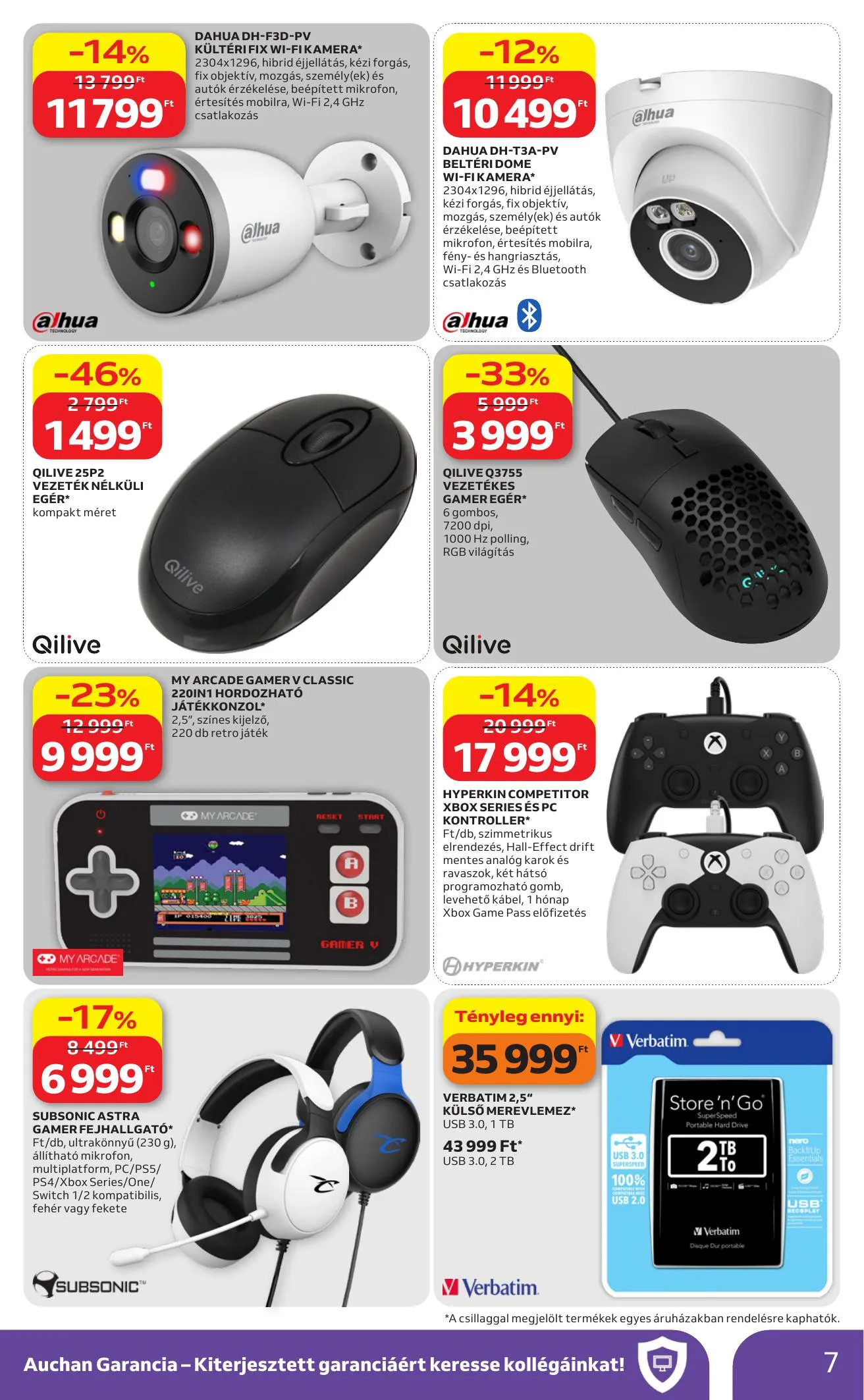 Auchan akciós újság Hipermarket Elektonikai 04.16–04.29 – 7. oldal