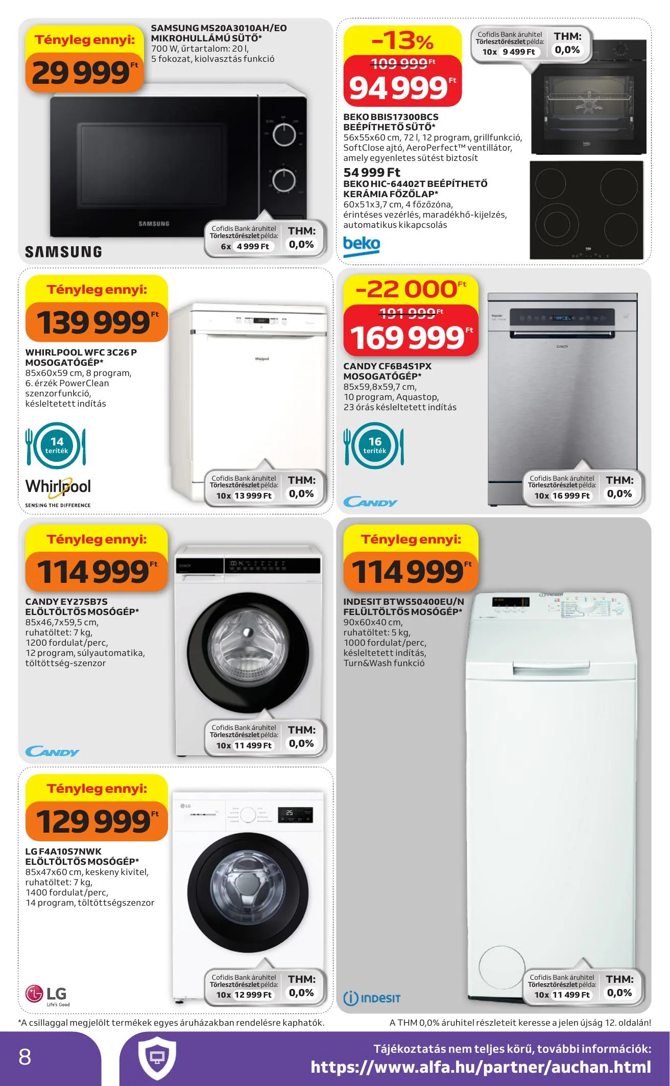 Auchan akciós újság Hipermarket Elektonikai 04.16–04.29 – 8. oldal
