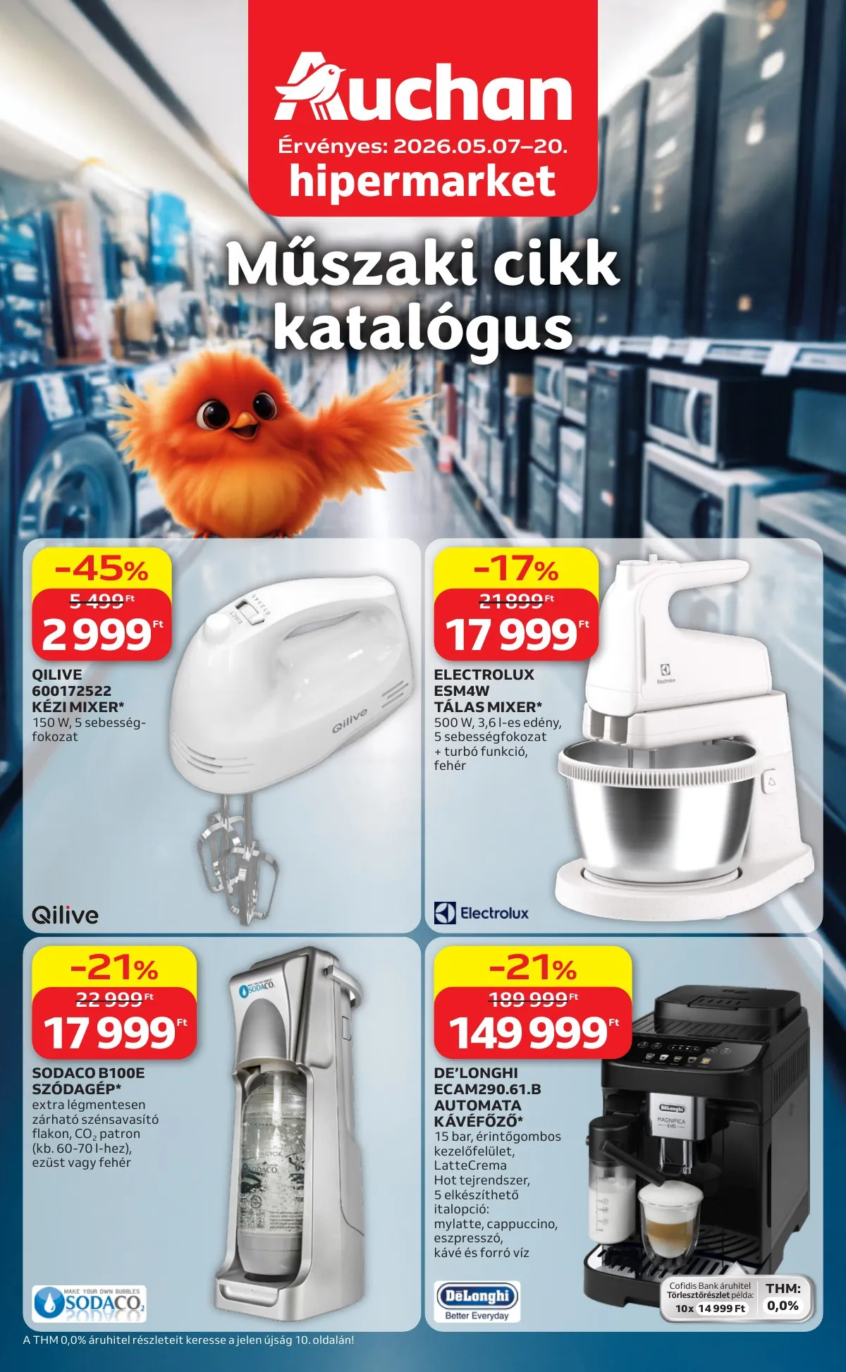 Auchan akciós újság Hipermarket Elektonikai 05.07–05.20