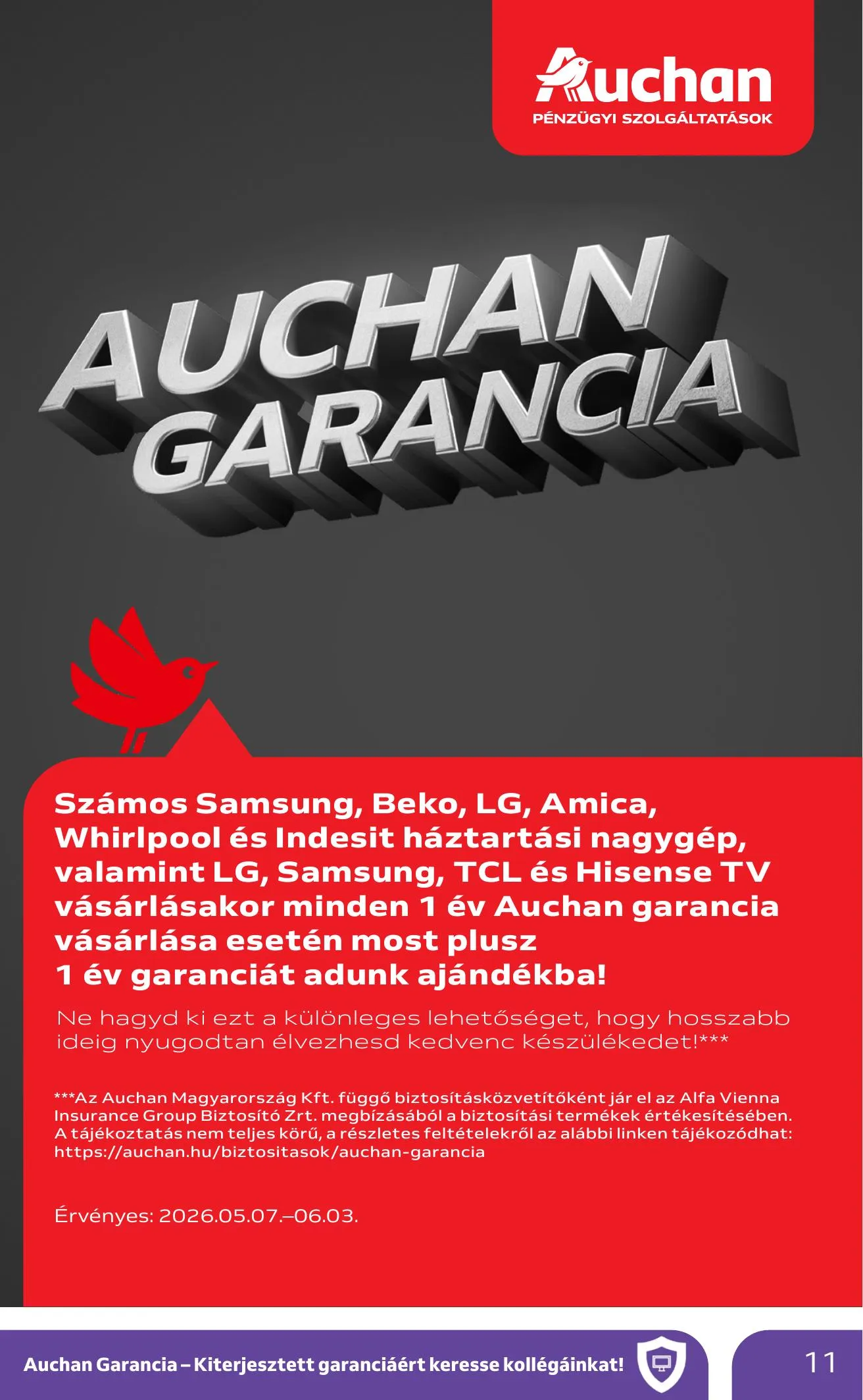 Auchan akciós újság Hipermarket Elektonikai 05.07–05.20 – 11. oldal