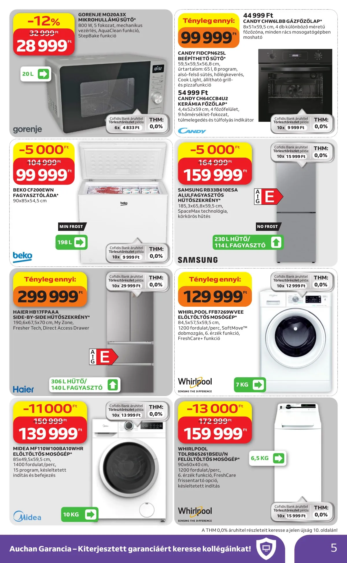 Auchan akciós újság Hipermarket Elektonikai 05.07–05.20 – 5. oldal