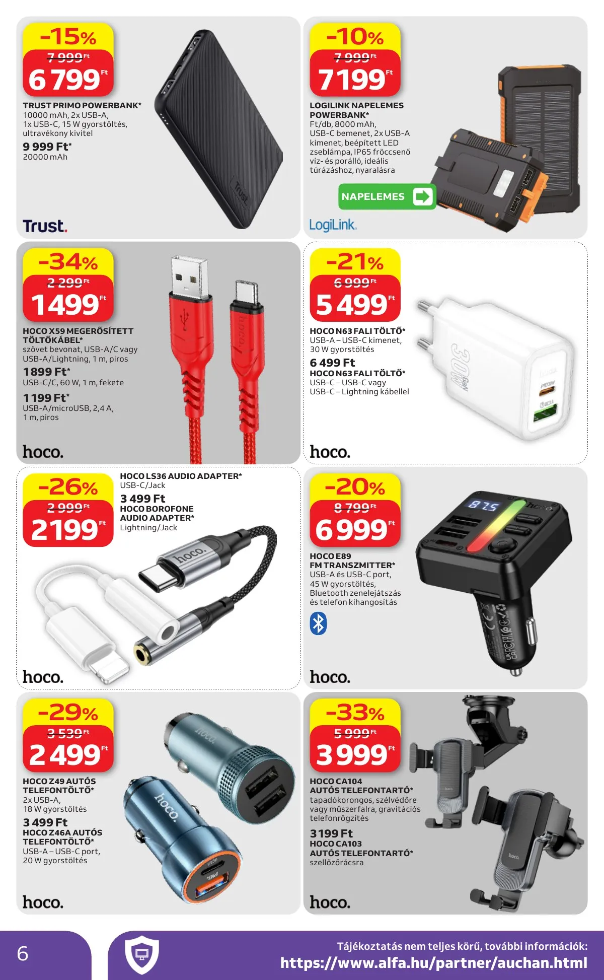 Auchan akciós újság Hipermarket Elektonikai 05.07–05.20 – 6. oldal